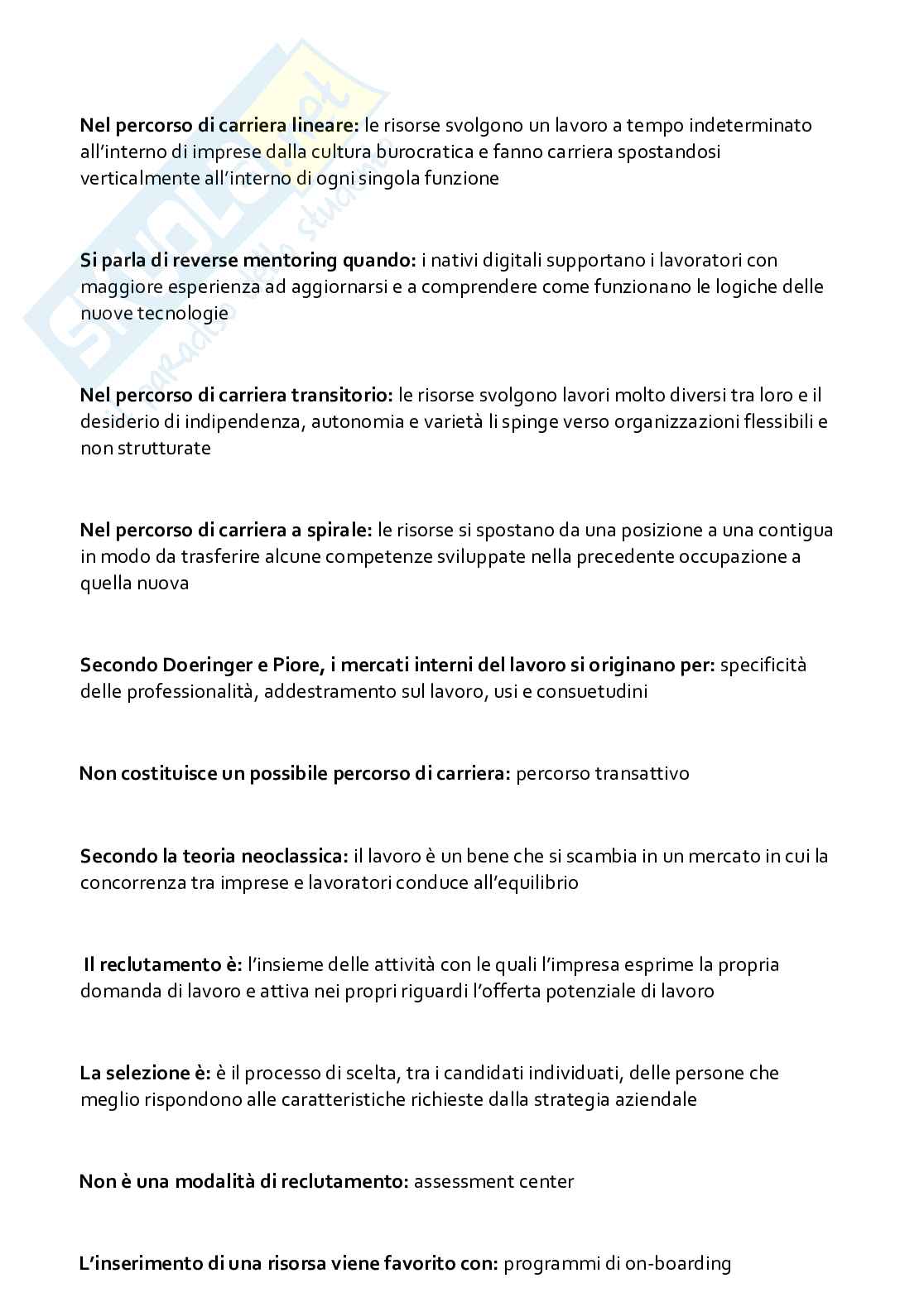 Paniere aggiornato di Organizzazione aziendale  Pag. 31