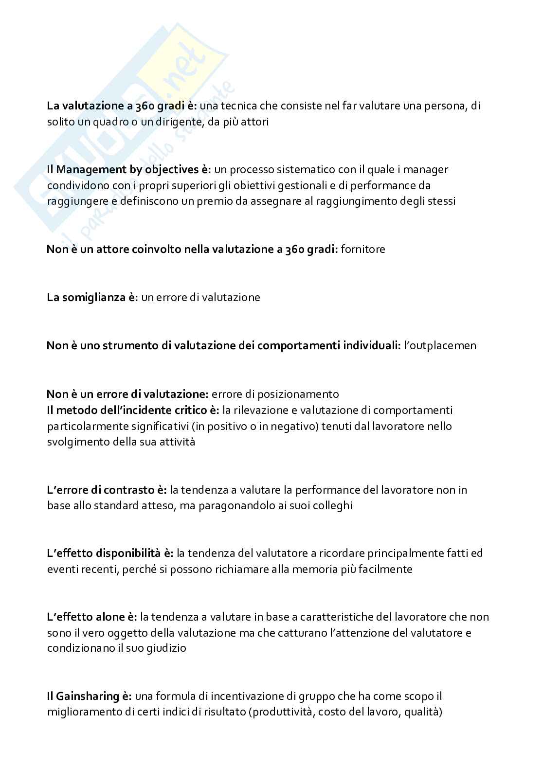 Paniere aggiornato di Organizzazione aziendale  Pag. 36