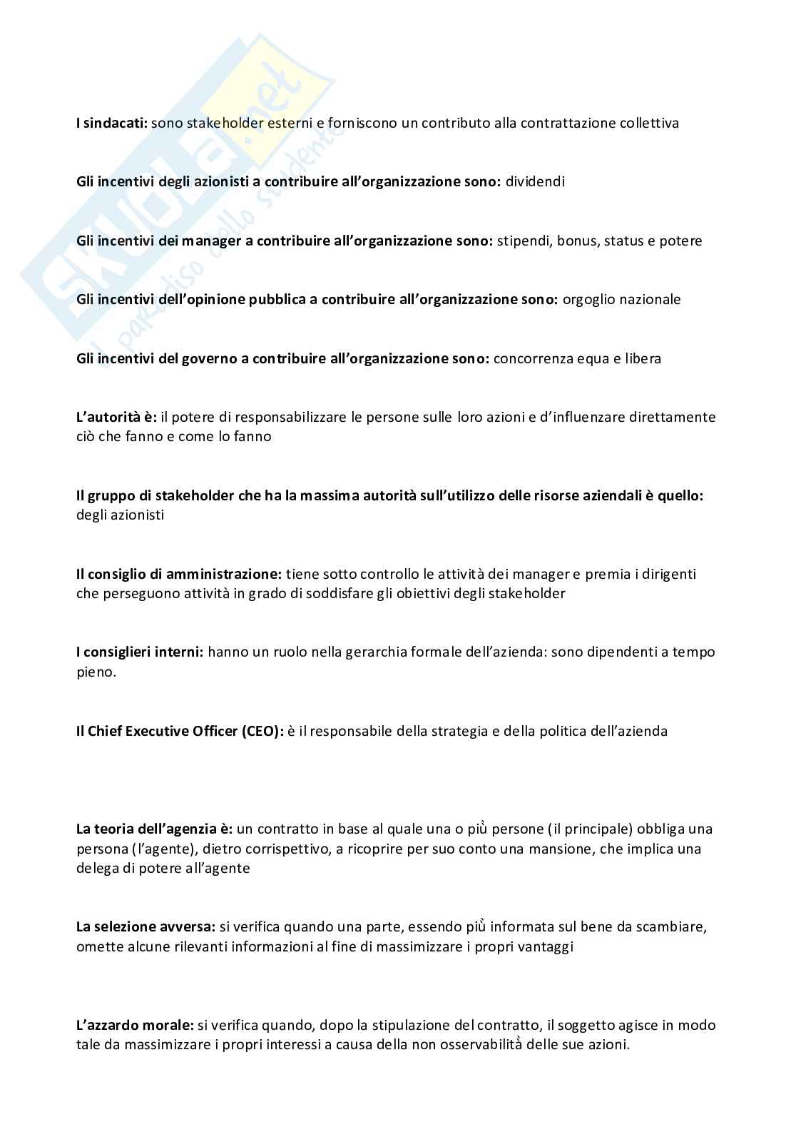 Paniere aggiornato di Organizzazione aziendale  Pag. 51