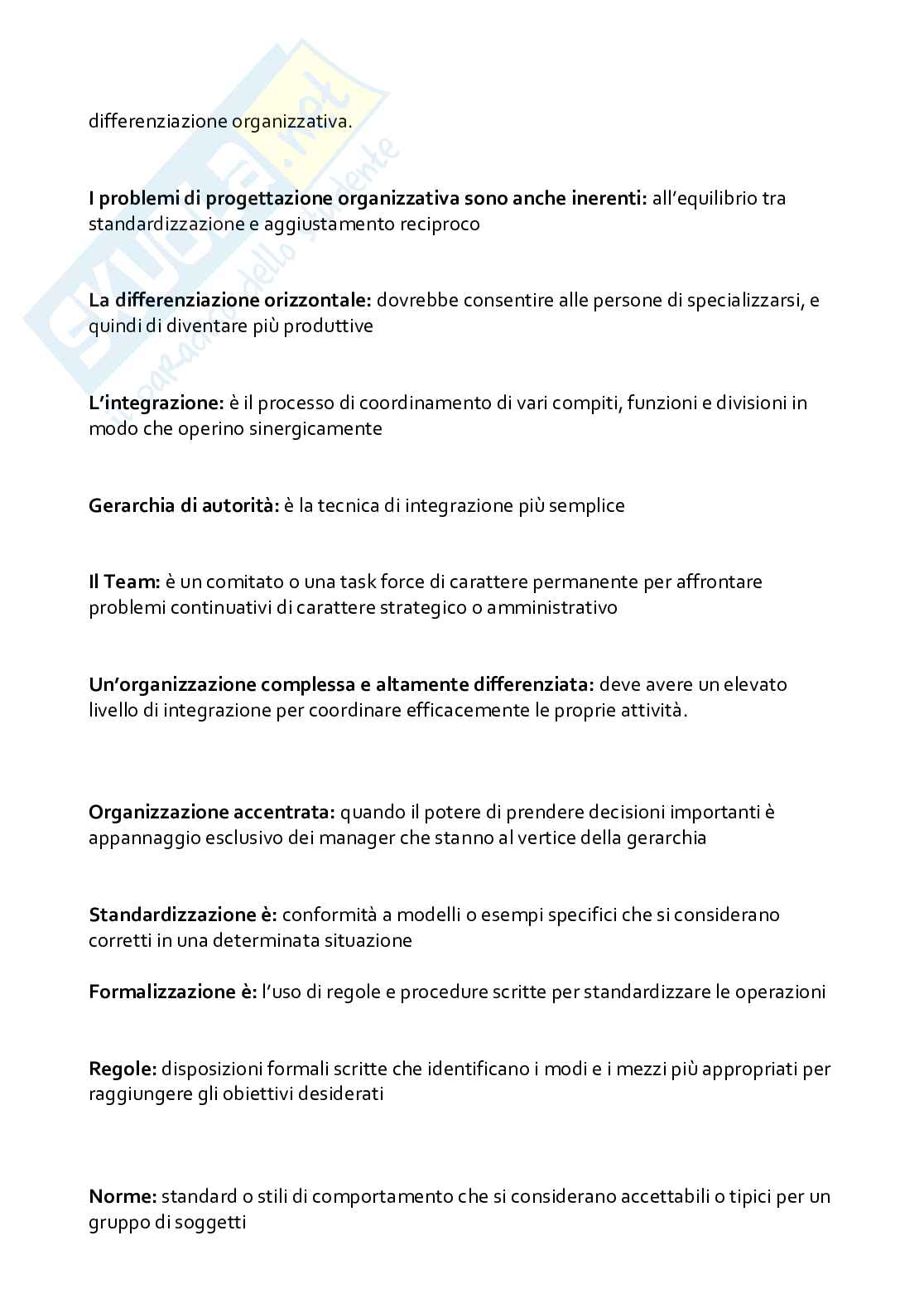Paniere aggiornato di Organizzazione aziendale  Pag. 56