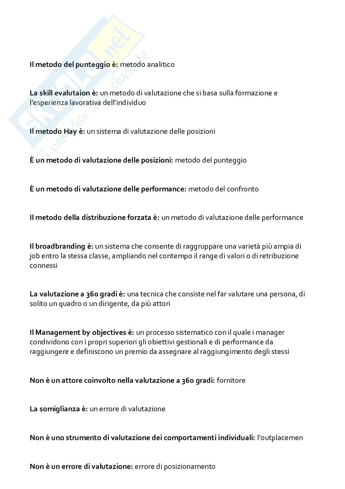 Paniere aggiornato di Organizzazione aziendale  Pag. 81