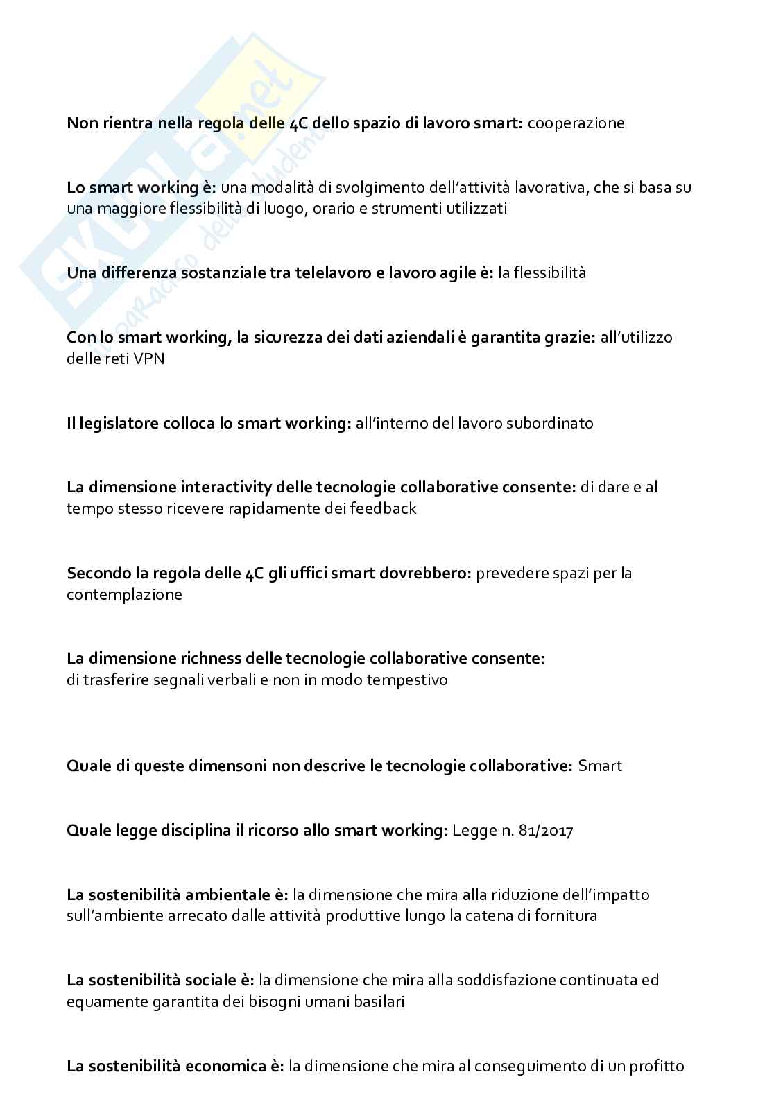 Paniere aggiornato di Organizzazione aziendale  Pag. 86