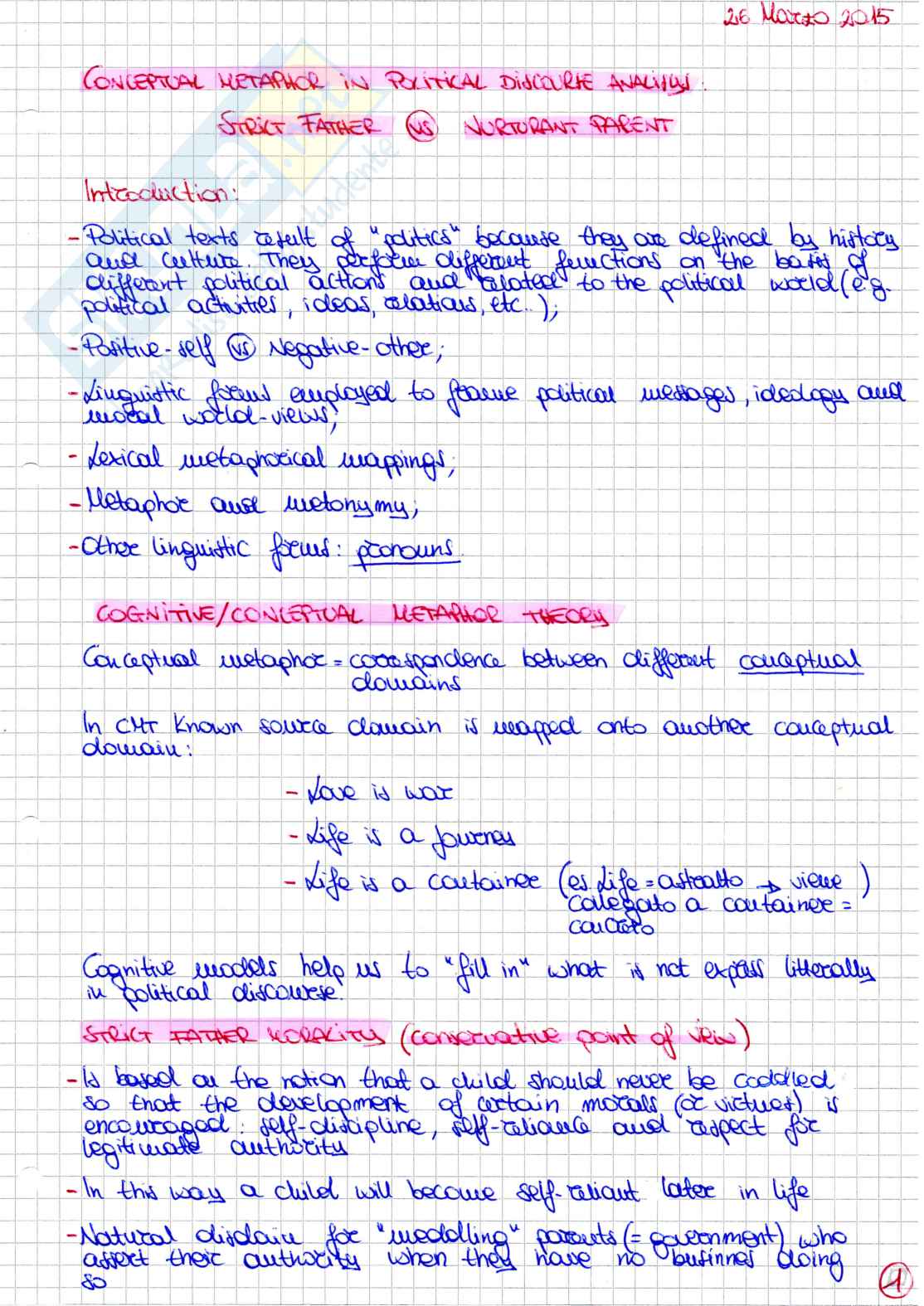 Appunti linguistica inglese Pag. 1