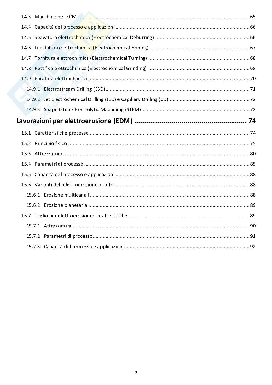 Appunti II esonero Tecnologia Meccanica 2 (TM2) Pag. 2