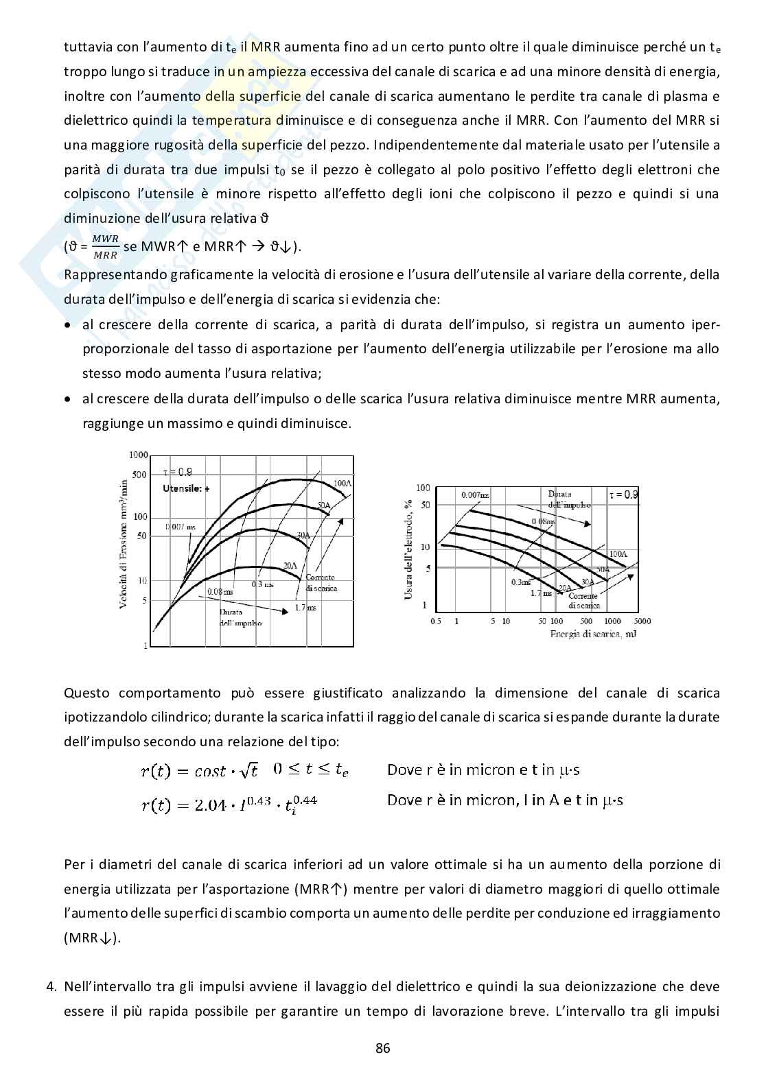 Appunti II esonero Tecnologia Meccanica 2 (TM2) Pag. 86
