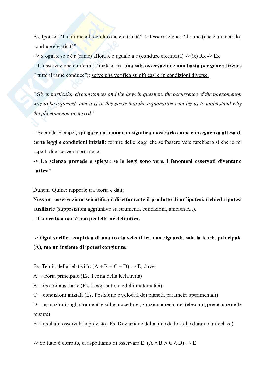 Filosofia della scienza   Pag. 11