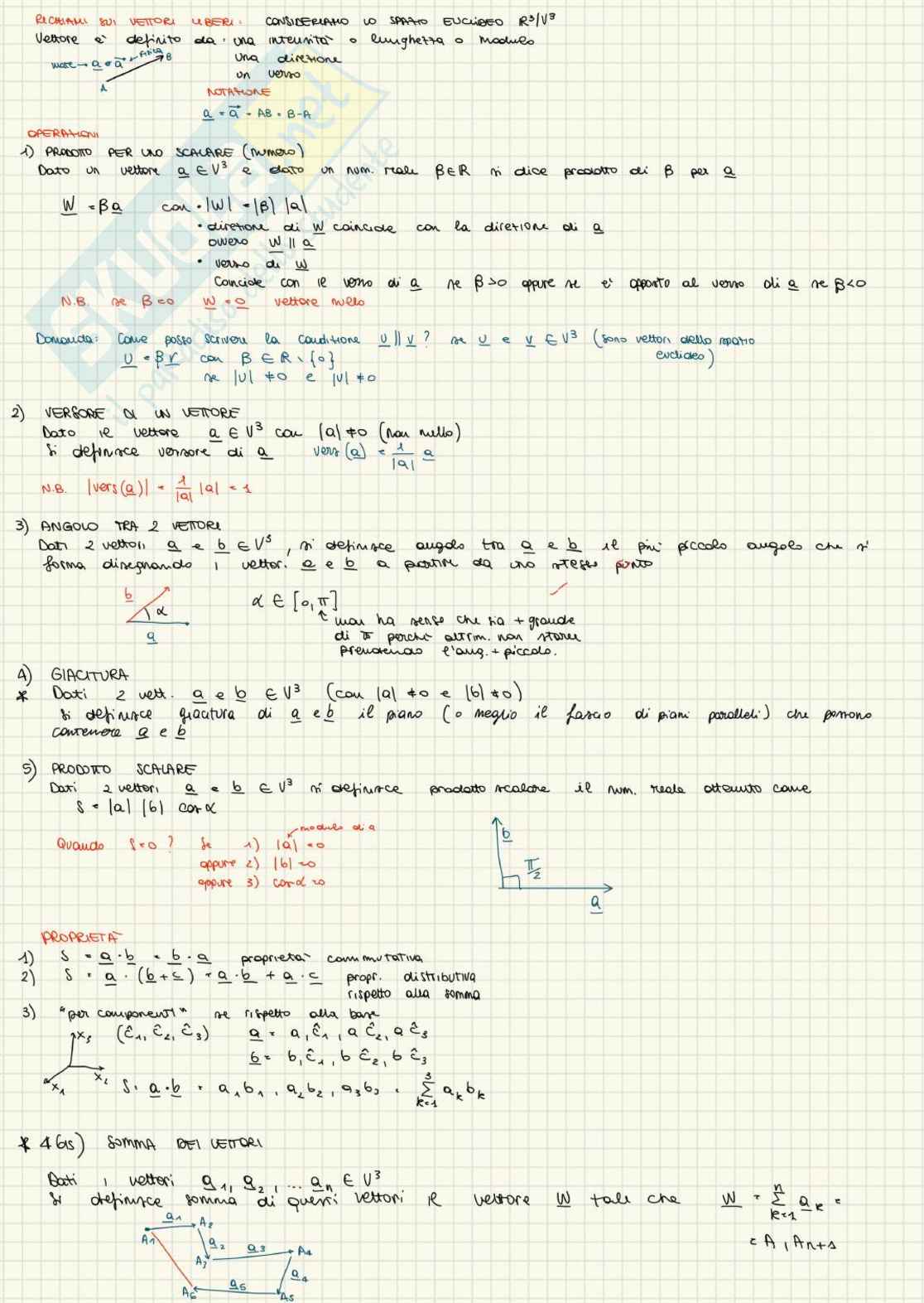 Appunti di Meccanica razionale t Pag. 1