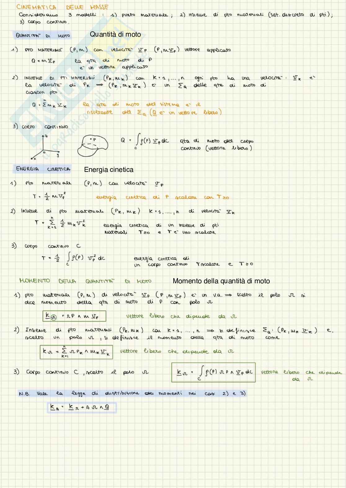 Appunti di Meccanica razionale t Pag. 26