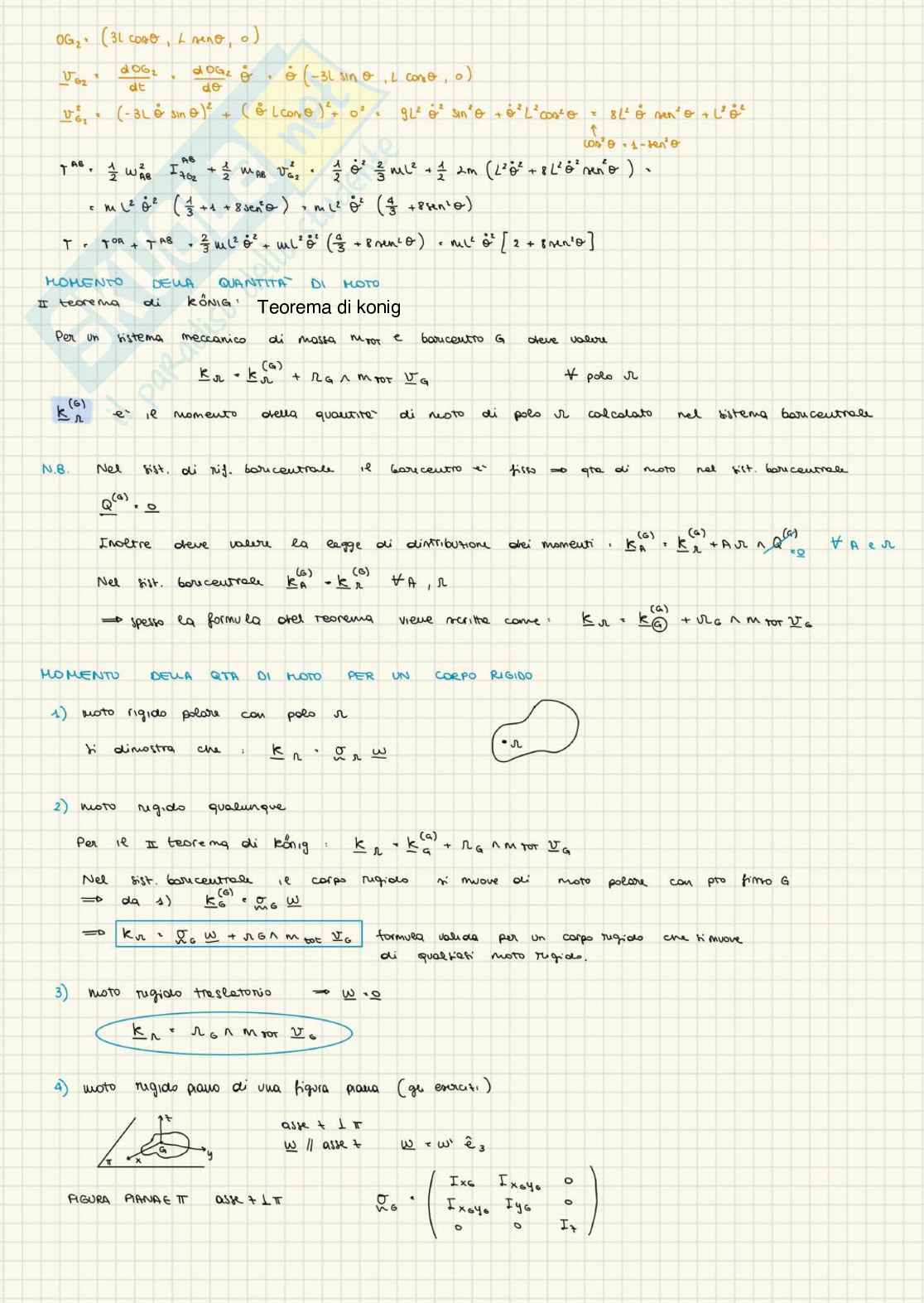 Appunti di Meccanica razionale t Pag. 31