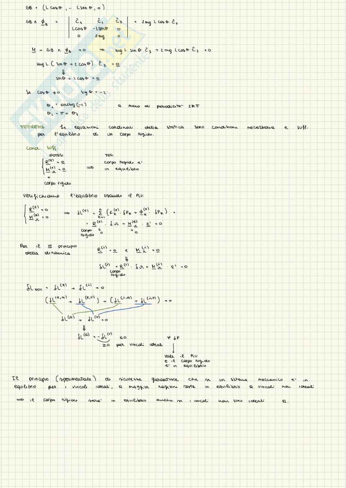 Appunti di Meccanica razionale t Pag. 46