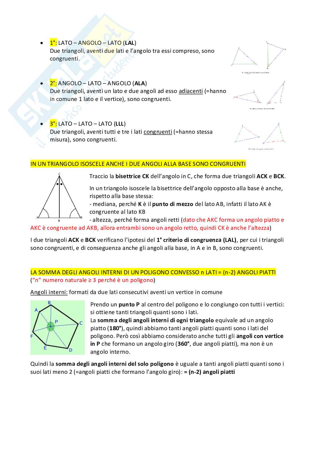 Matematica per la formazione di base (B029553) - Geometria piana, solida e isometrie | SFP Notes Vol.29 Pag. 2