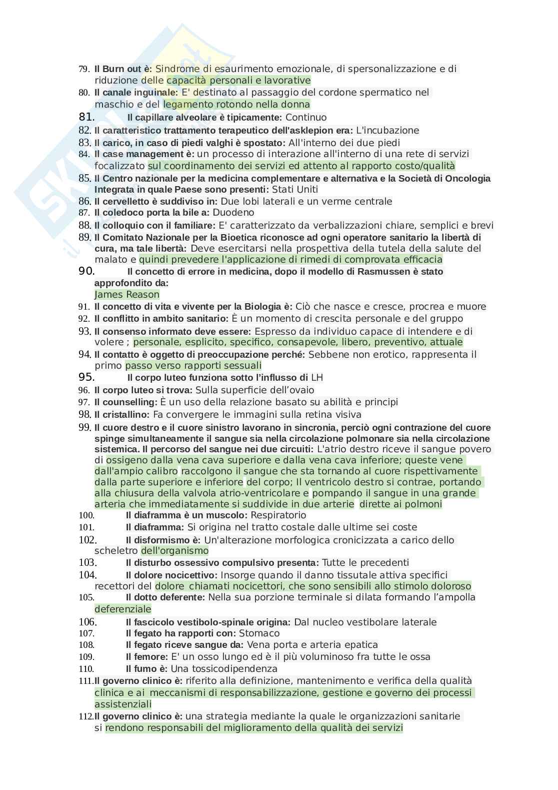 Paniere Anatomia, aggiornato e completo. In ordine Pag. 6