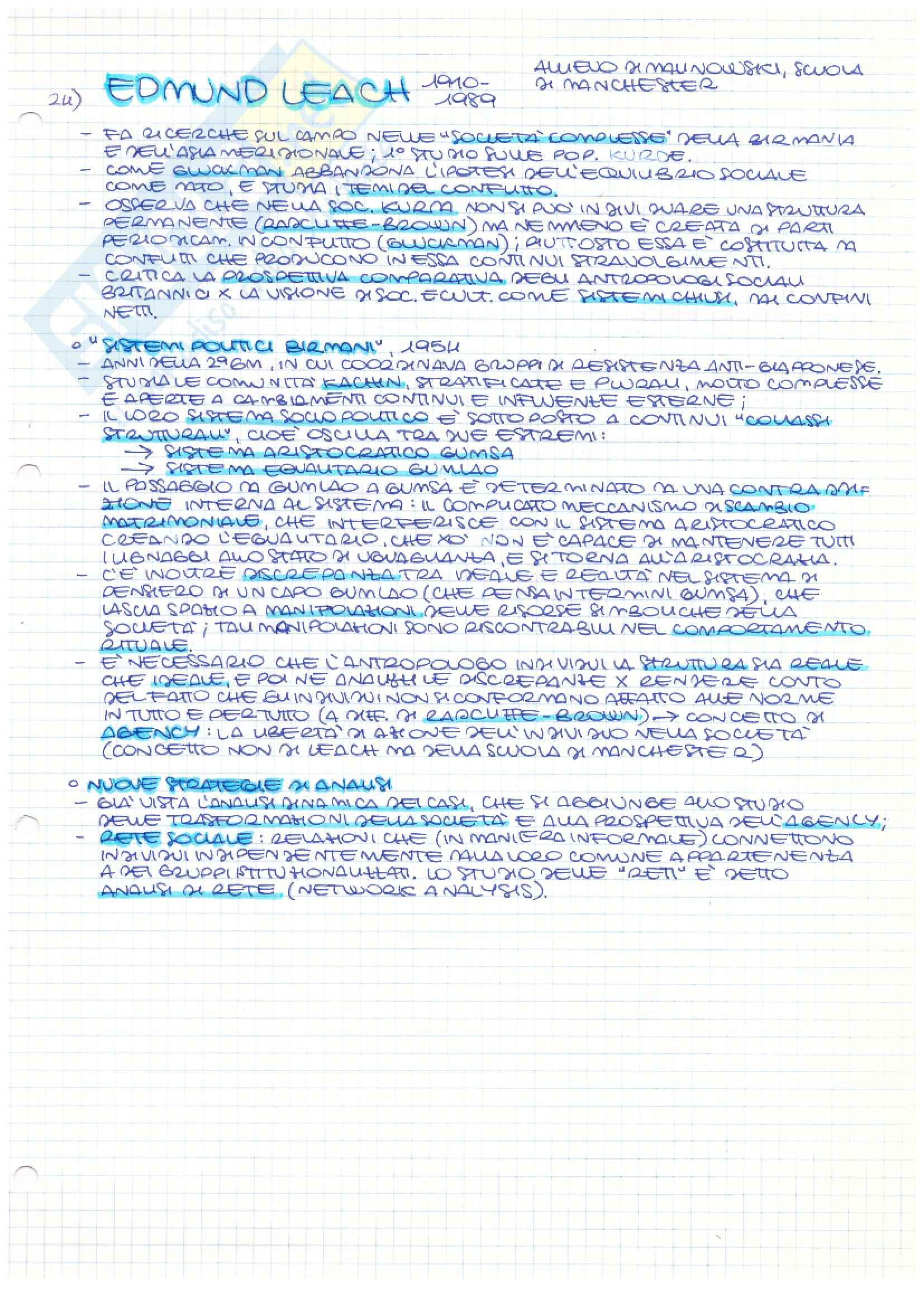 Riassunto esame Antropologia culturale, prof. Jourdan, libro consigliato Storia dell'antropologia, Fabietti Pag. 21