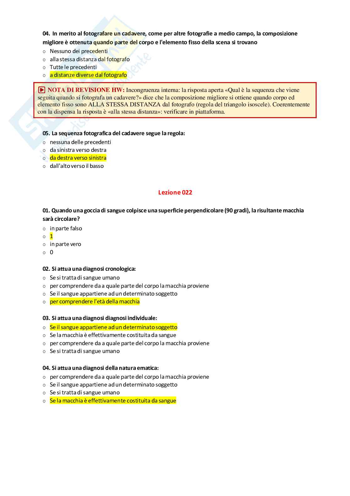 Paniere Criminologia investigativa 2026 - Quiz Risolti e Risposte Aperte ed Extra completo e corretto Pag. 21