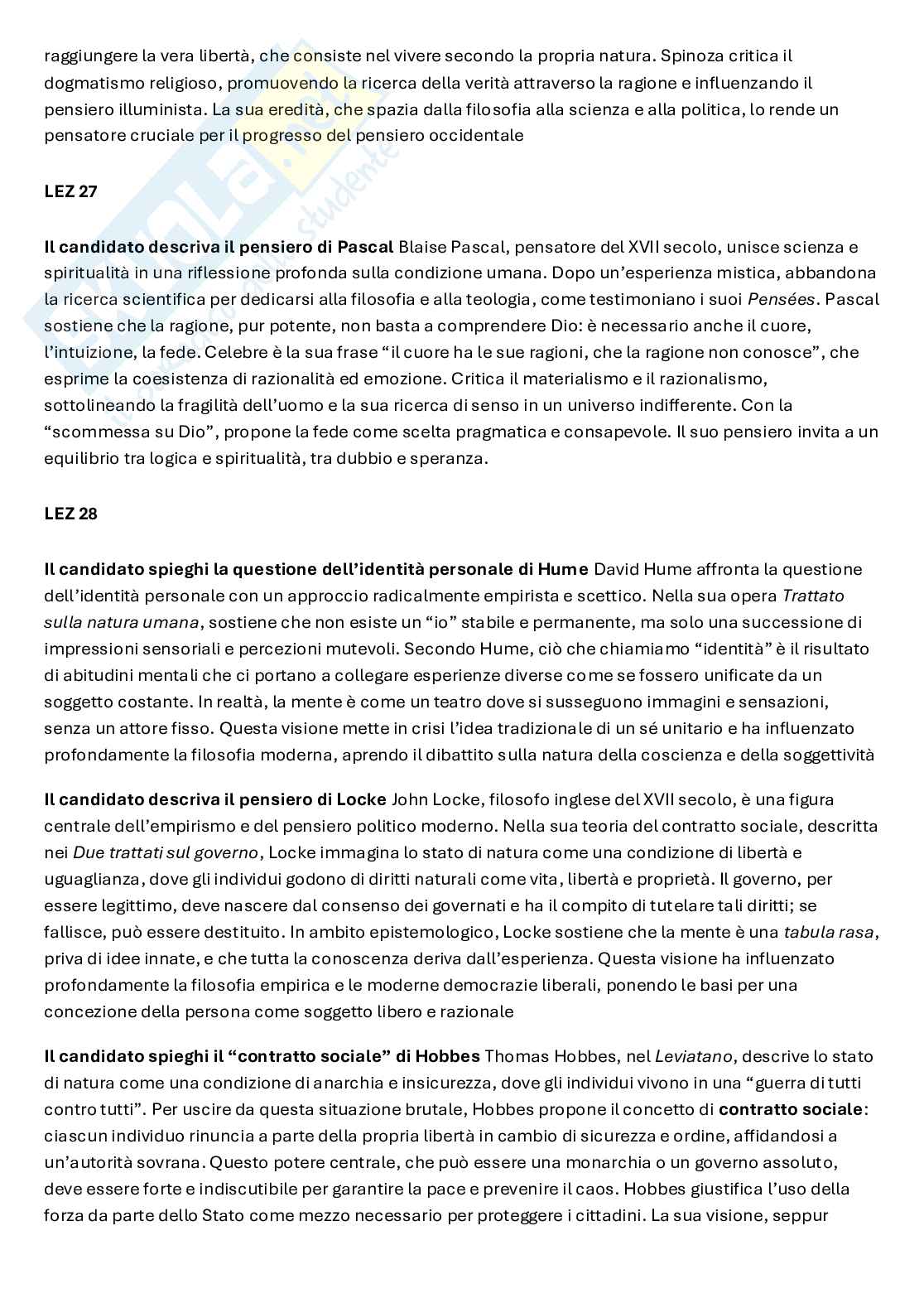 Filosofia della mente - Paniere compilato Pag. 91
