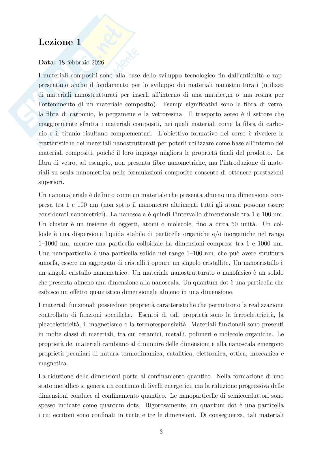 Nanomateriali funzionali Pag. 2