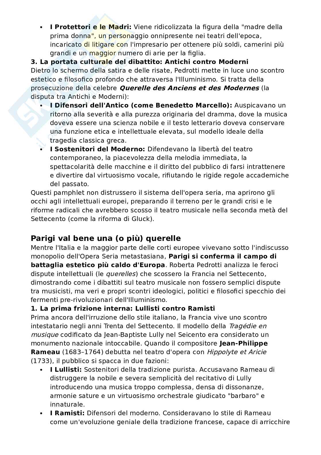 Riassunto esame Storia della musica, Prof. Pappalardo Matteo, libro consigliato Storia dell’opera lirica (Un immenso orizzonte), Pedrotti Pag. 26