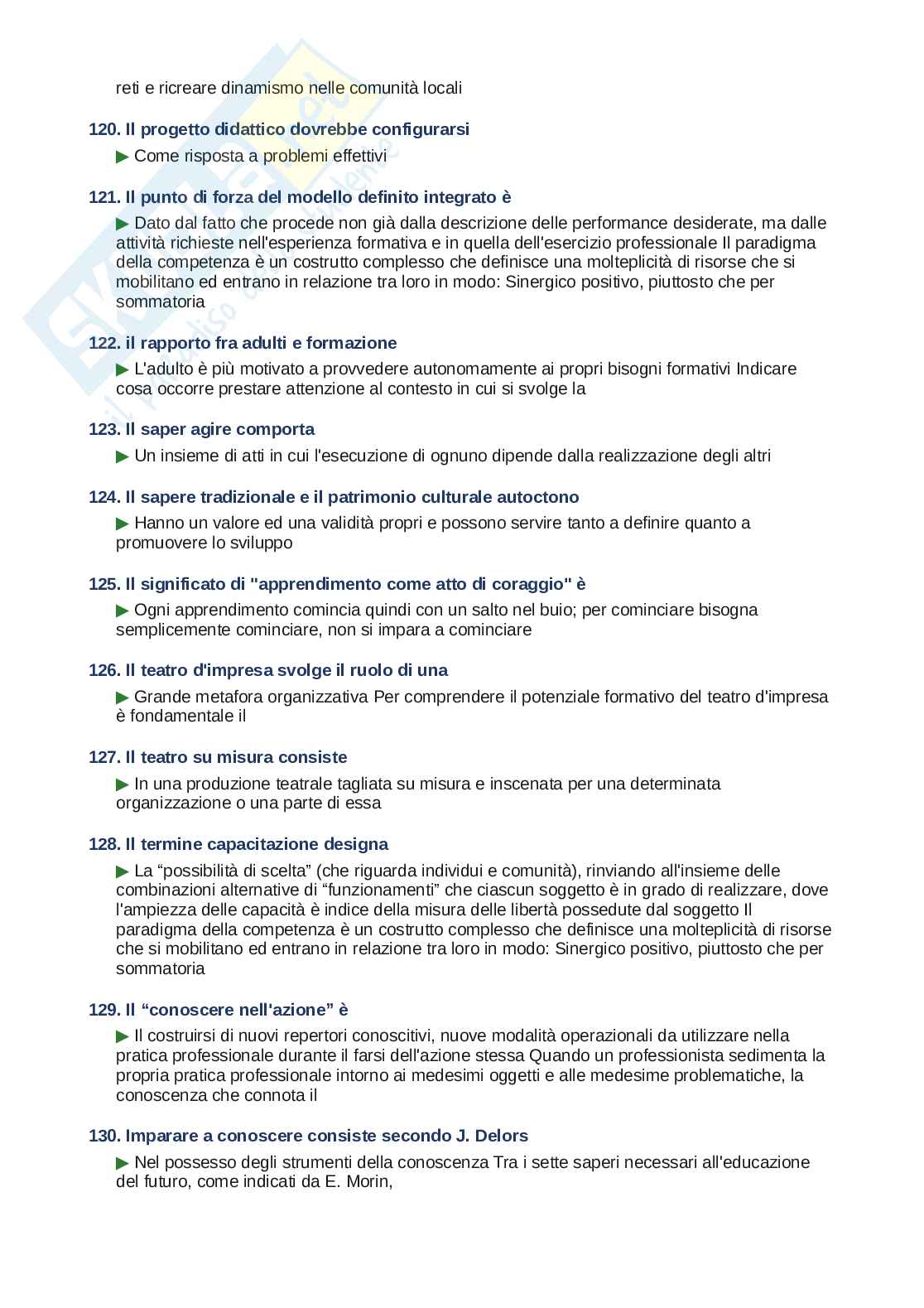 Domande e risposte Educazione degli adulti, ordine alfabetico 2025 Pag. 11