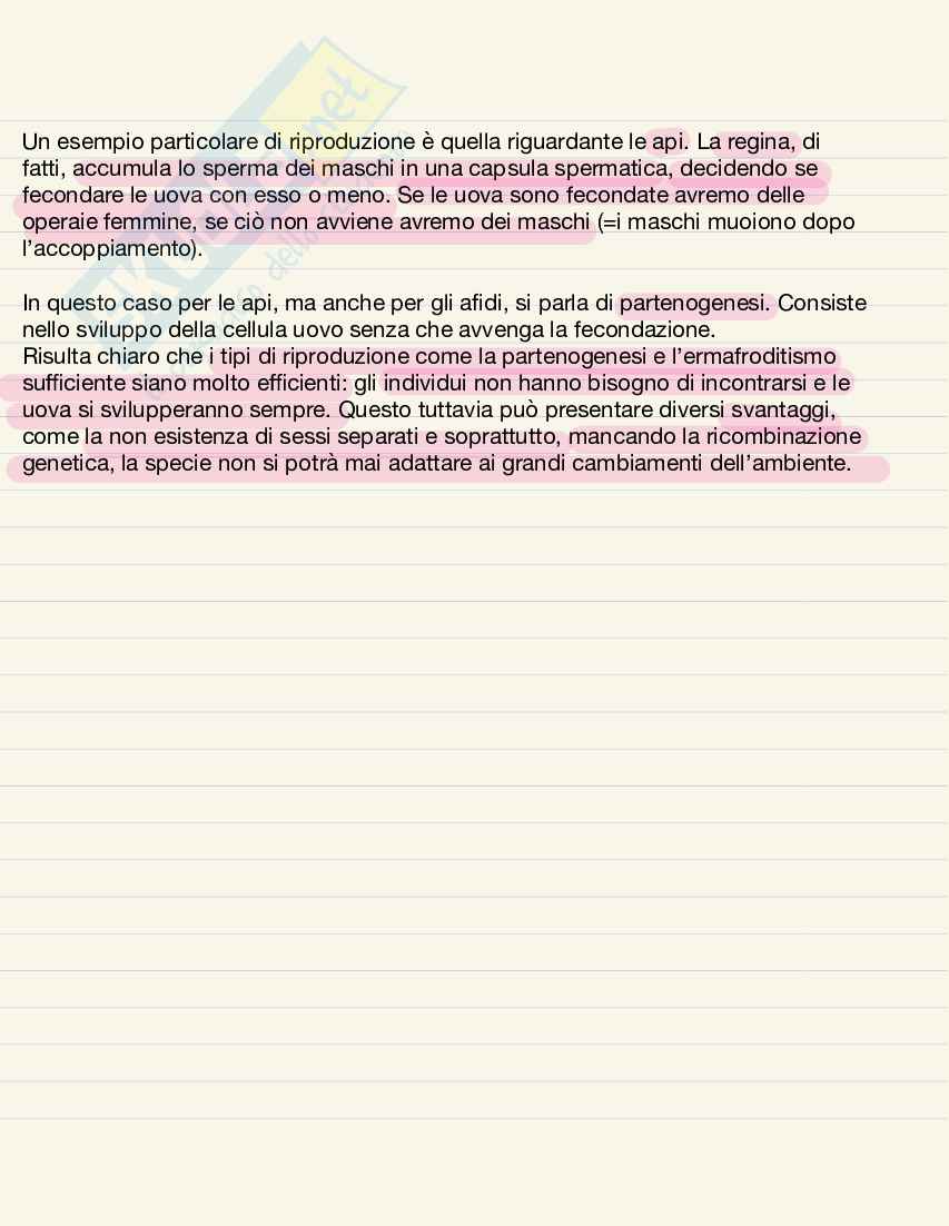 Riassunto esame Zoologia, Prof. Nazzi Francesco, libro consigliato Zoologia, Lawrence G. Mitchell, John A. Mutchmor, Warren D. Dolphin Pag. 76