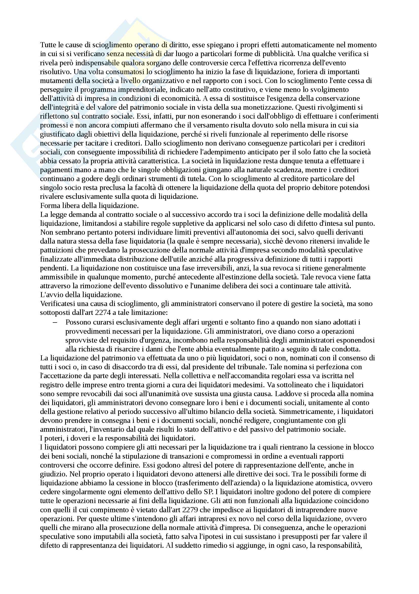 Riassunto esame Diritto commerciale, prof Aiello Marco, libro consigliato Lineamenti di diritto commerciale di Gastone Cottino Pag. 16