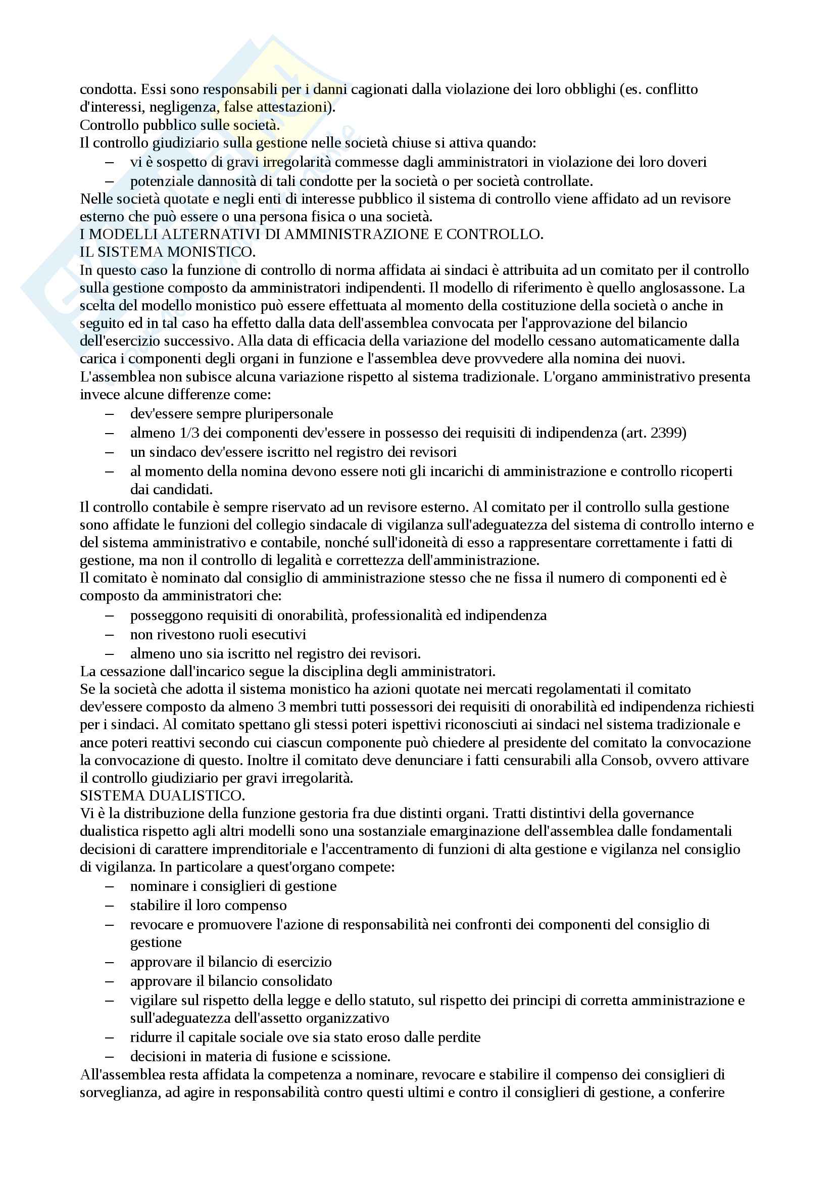 Riassunto esame Diritto commerciale, prof Aiello Marco, libro consigliato Lineamenti di diritto commerciale di Gastone Cottino Pag. 31