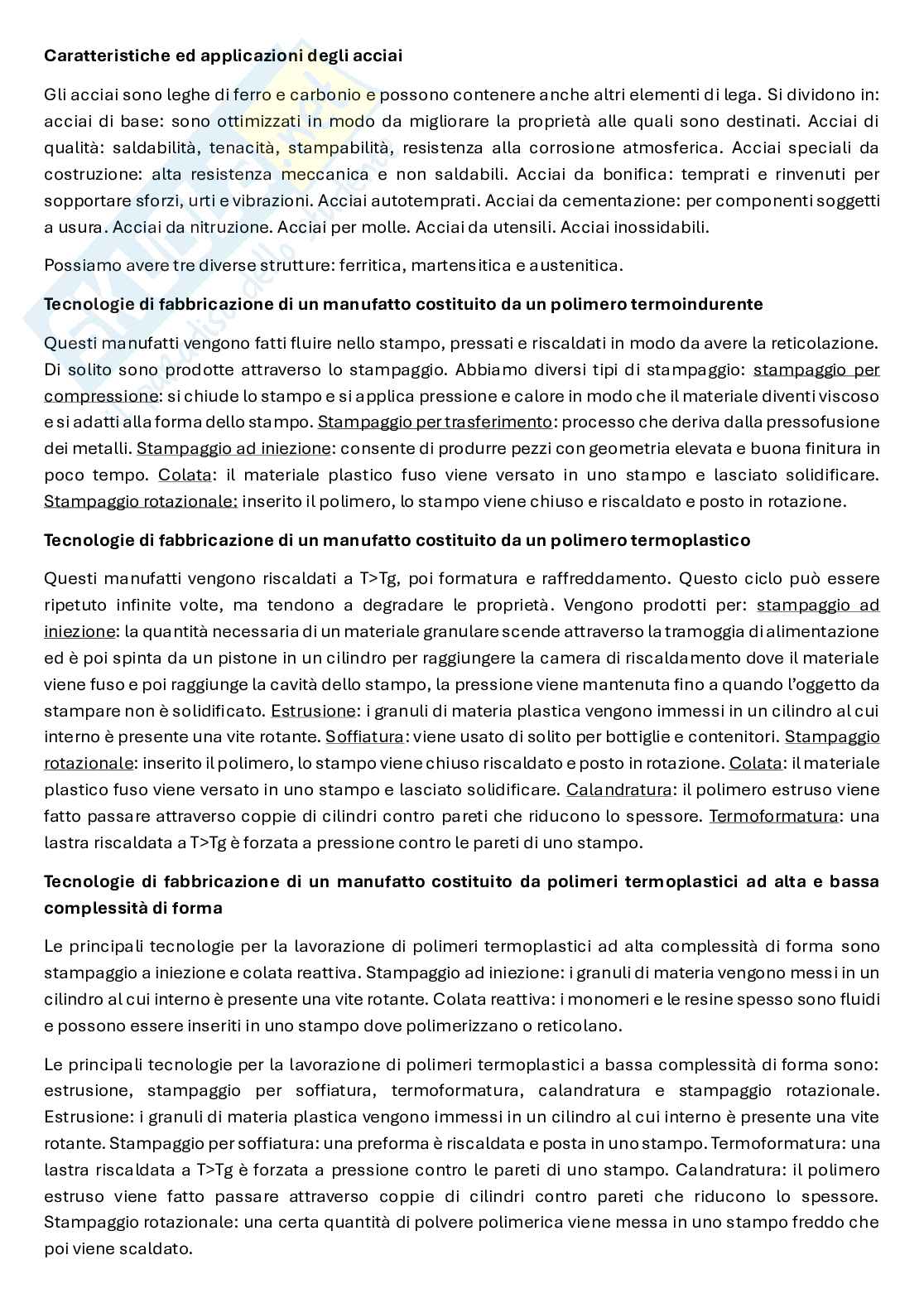 Domande Tecnologie dei materiali - Terza parte Pag. 2