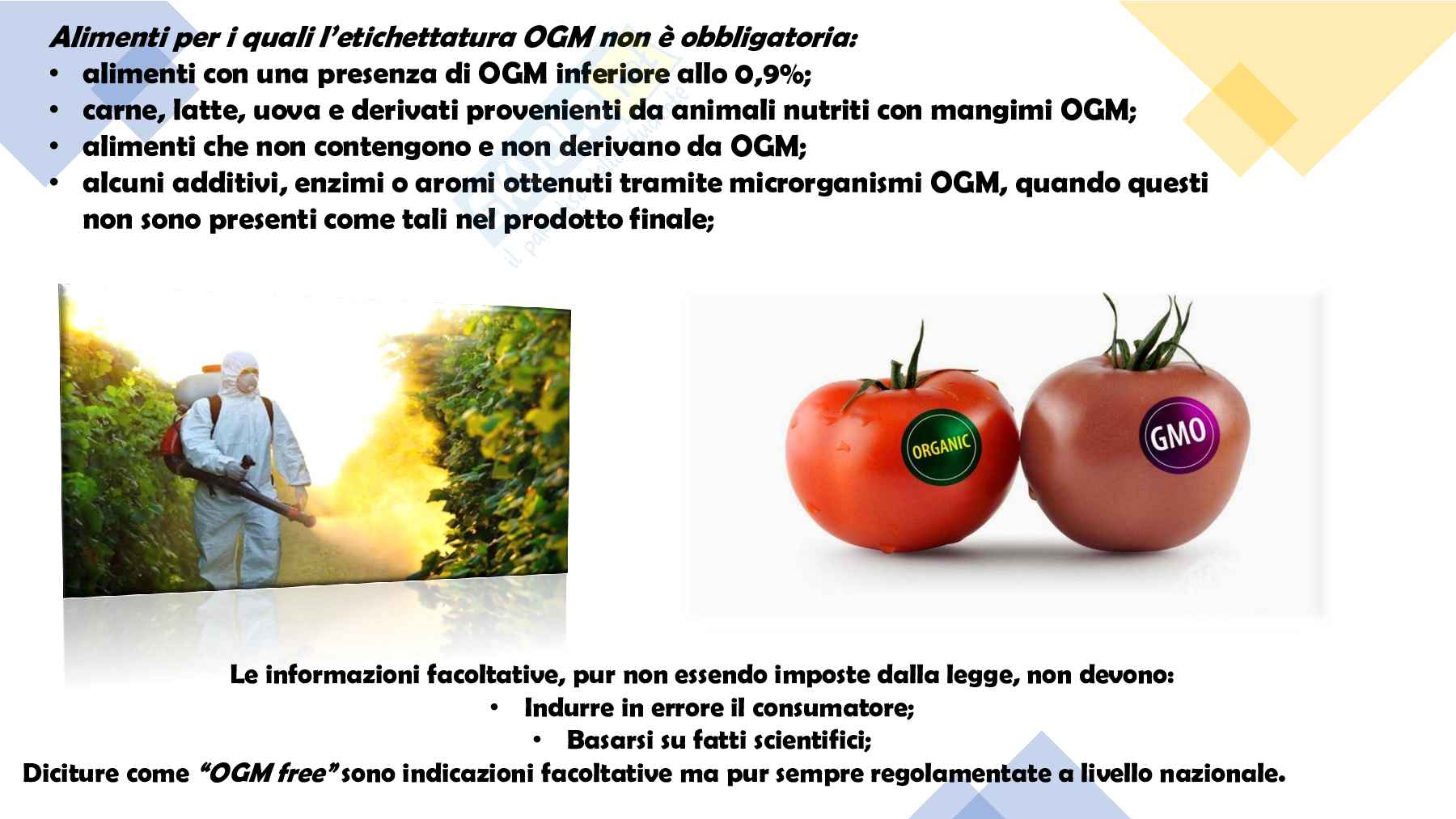 Etichettatura degli OGM in Europa: normativa, etichettatura e tracciabilità   Pag. 6