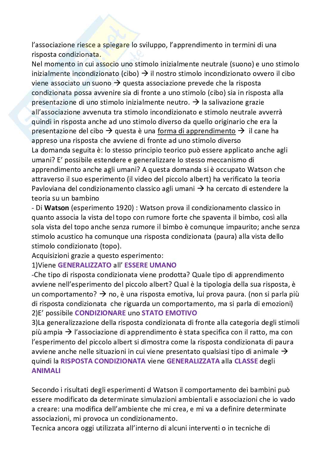 Riassunto esame Psicologia dello sviluppo, Prof. Nocentini Annalaura, libro consigliato Manuale di psicologia dello sviluppo , Nocentini Annalaura Pag. 2