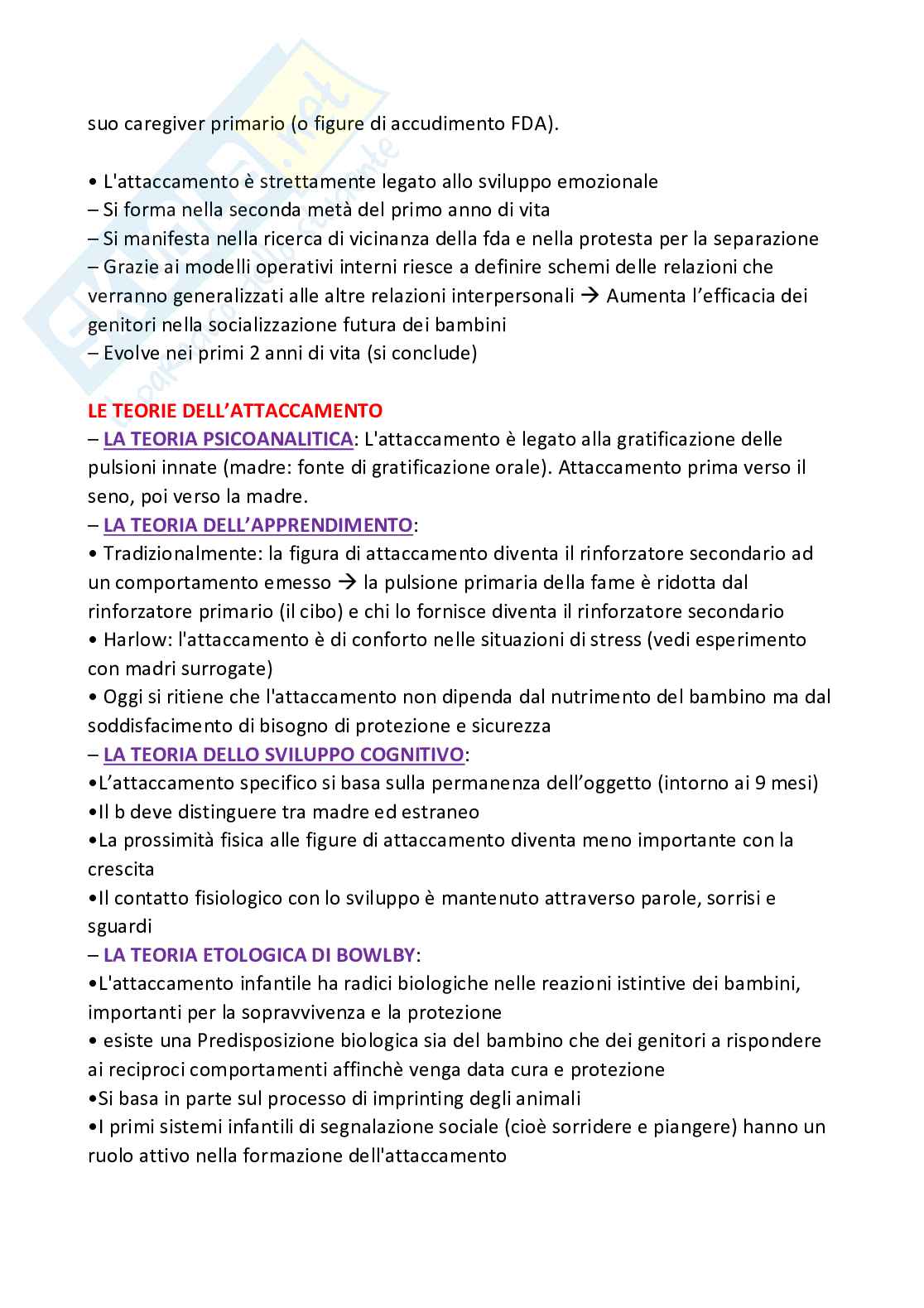 Riassunto esame Psicologia dello sviluppo, Prof. Nocentini Annalaura, libro consigliato Manuale di psicologia dello sviluppo , Nocentini Annalaura Pag. 41