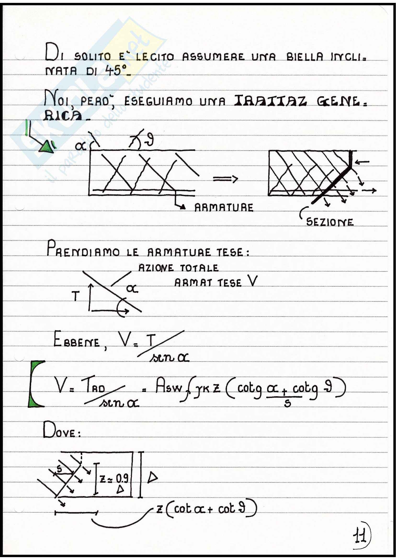 Tecnica delle Costruzioni - Taglio nel C.A. Pag. 11