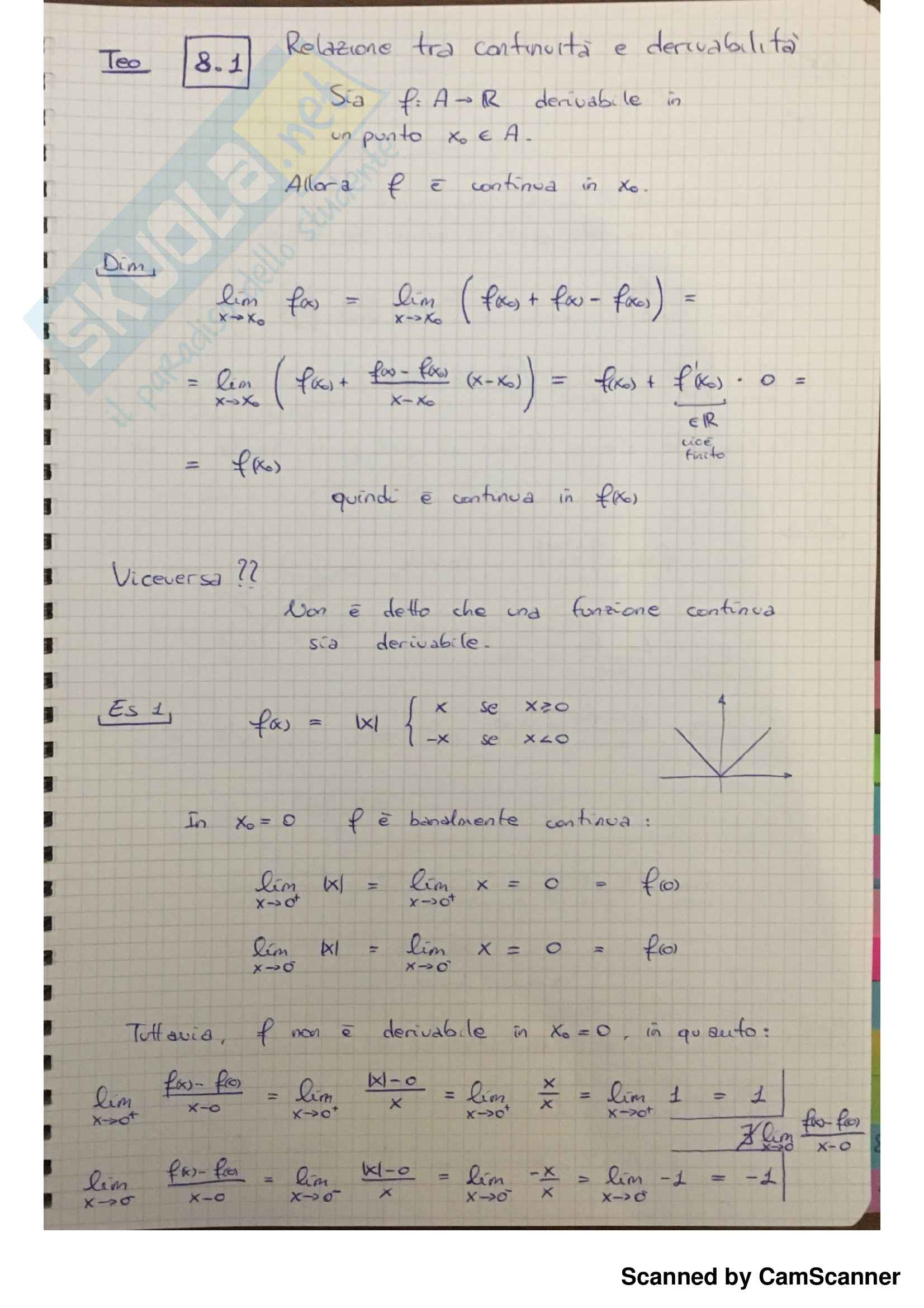 Riassunto esame Analisi 1, docente Gavioli Pag. 86