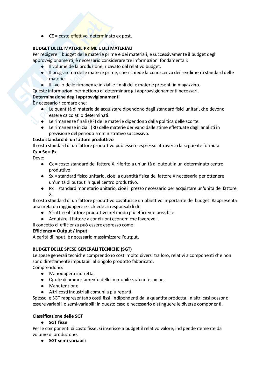 Appunti di Programmazione e controllo Pag. 41