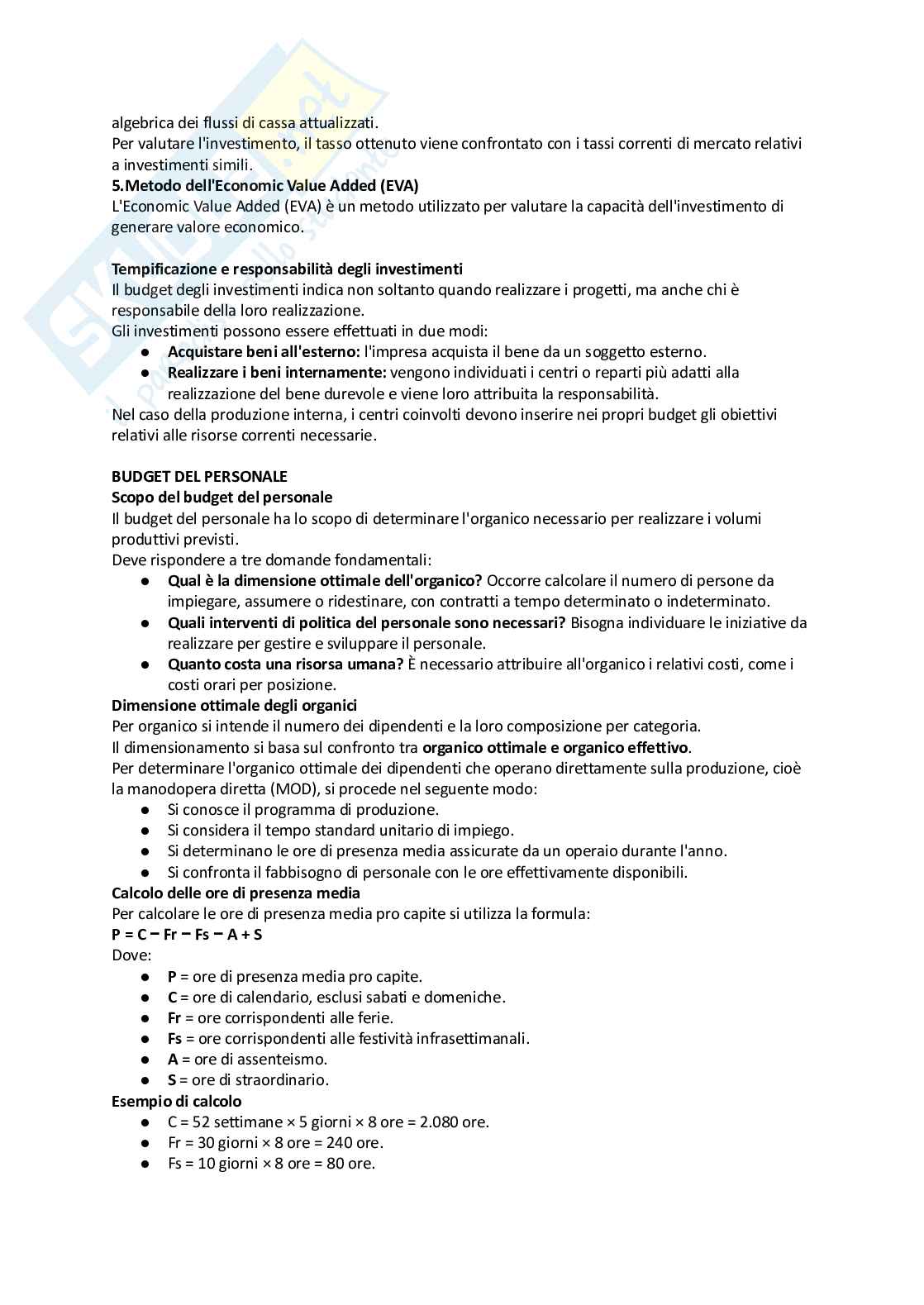 Appunti di Programmazione e controllo Pag. 51