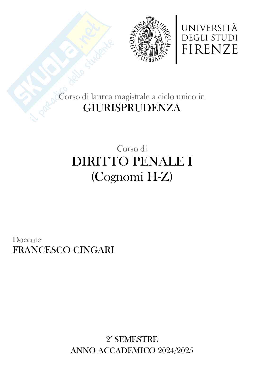 Appunti per l'esame di Diritto penale Pag. 1