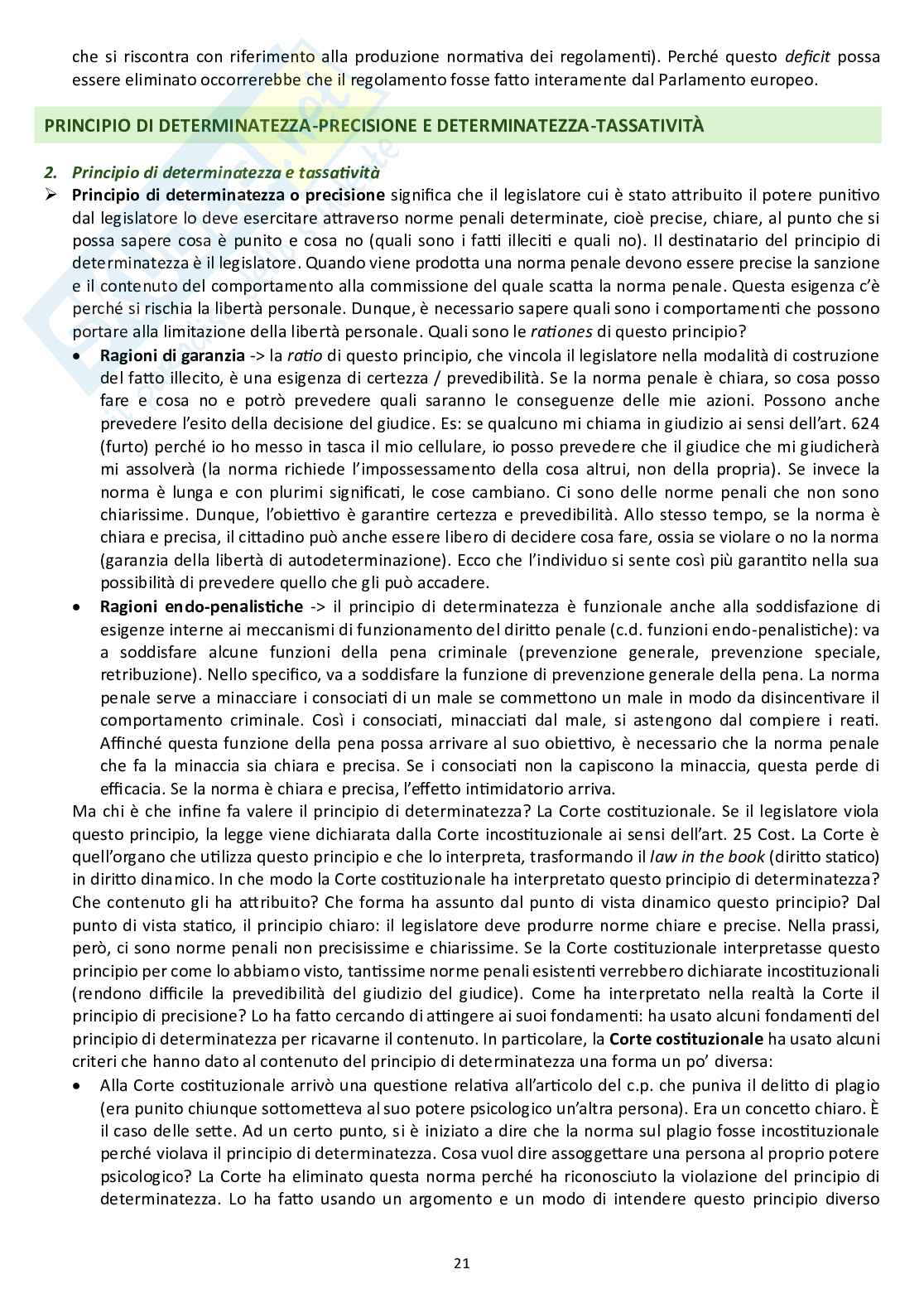 Appunti per l'esame di Diritto penale Pag. 21