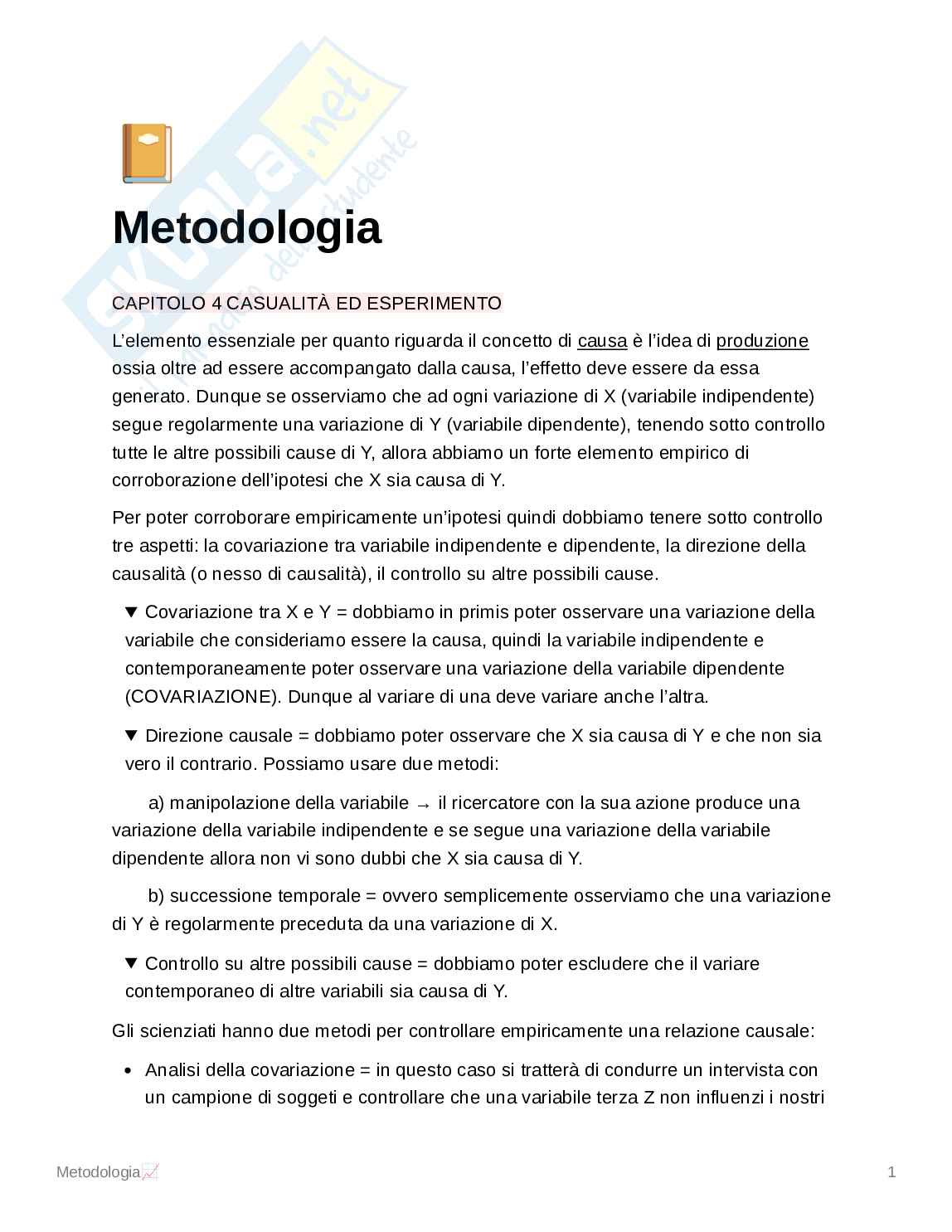 Riassunto esame Metodologia della ricerca sociale e politica, Prof. Mazzoli Lella, libro consigliato Metodologia e tecniche della ricerca sociale, Piergiorgio Corbetta Pag. 1