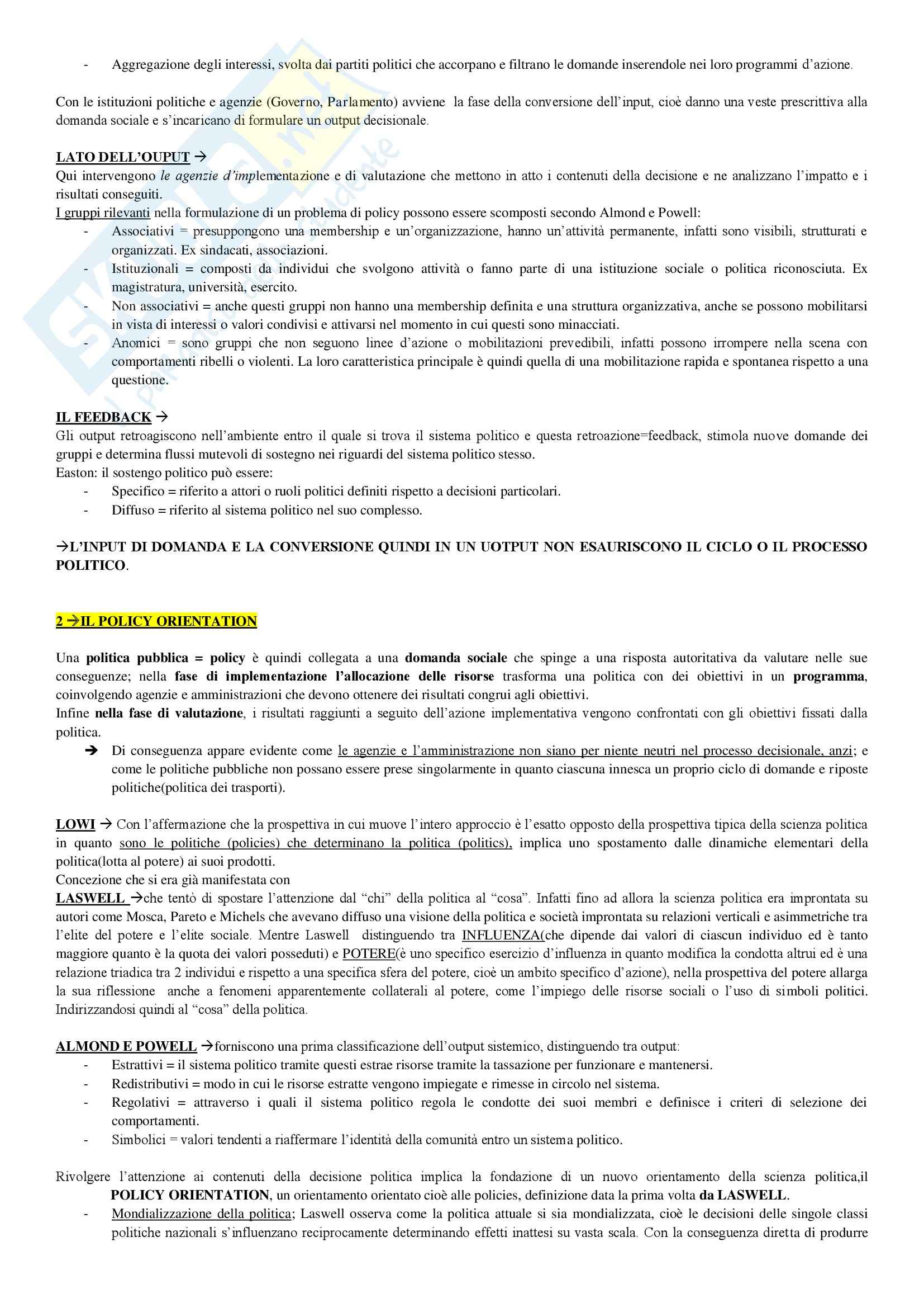 Riassunto esame Analisi delle Politiche Pubbliche, prof. Ieraci, libro consigliato Analisi delle Politiche Pubbliche Pag. 2
