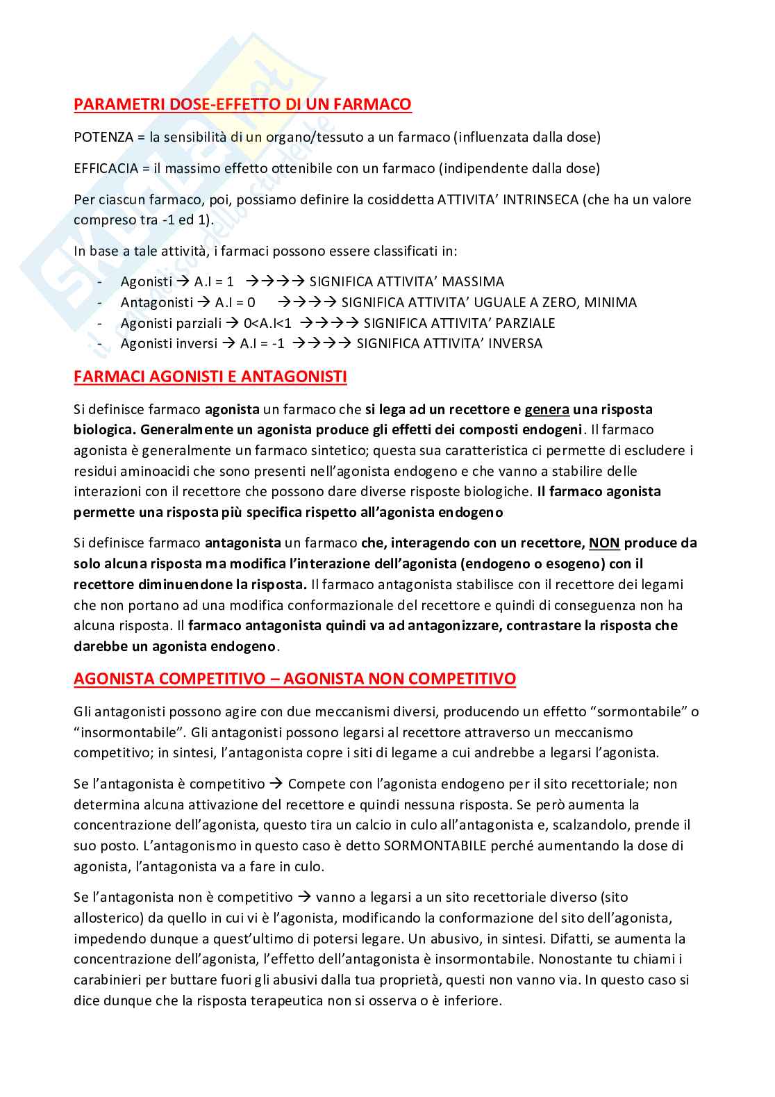 Appunti d'esame Farmacologia Pag. 21