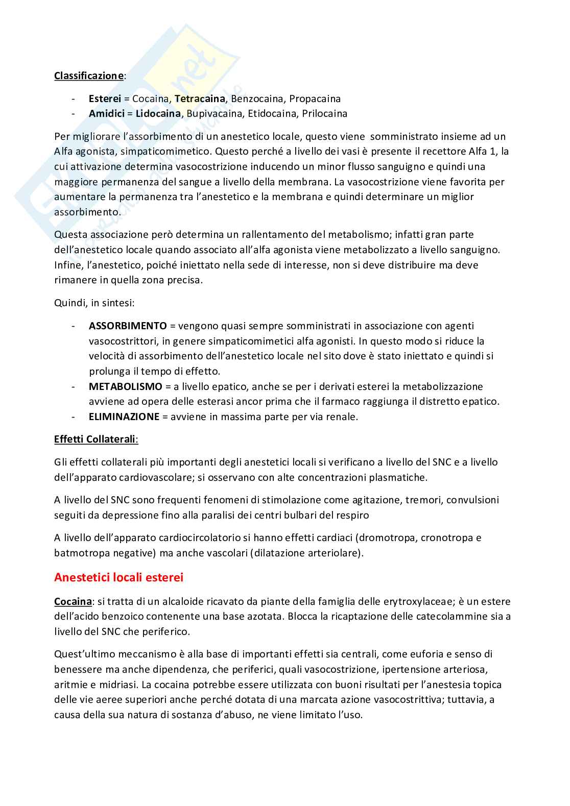 Appunti d'esame Farmacologia Pag. 41