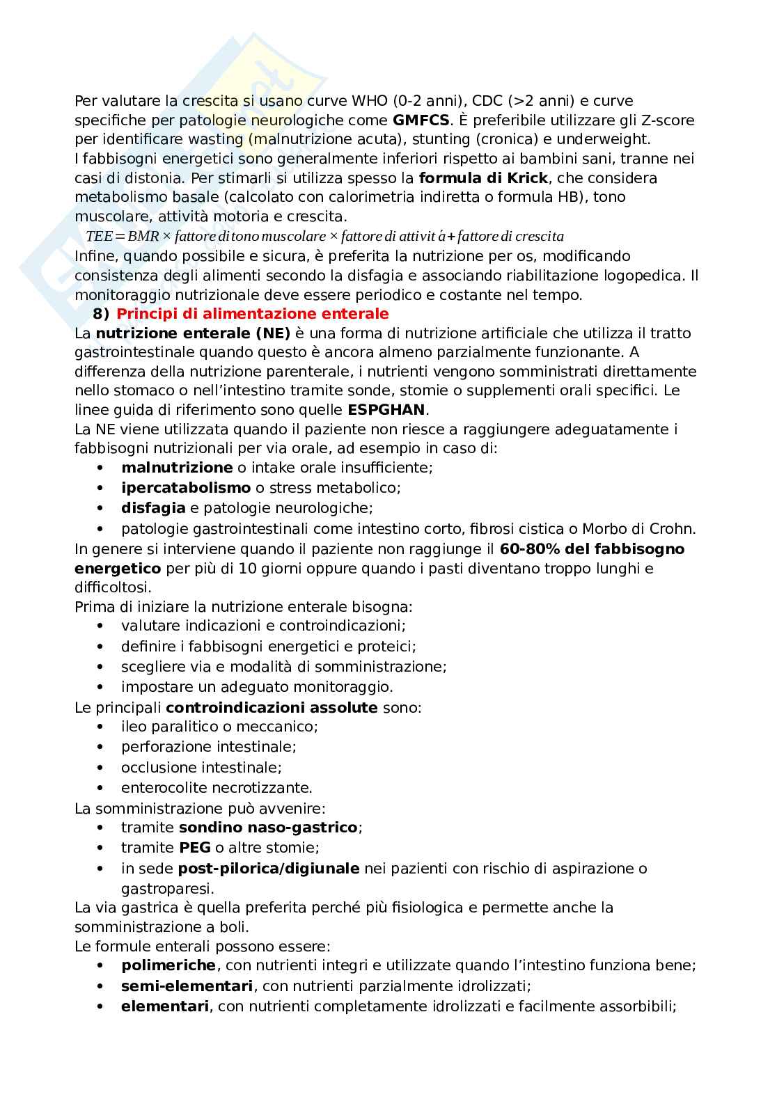 Domande e risposte esame Alimentazione in età pediatrica Pag. 6
