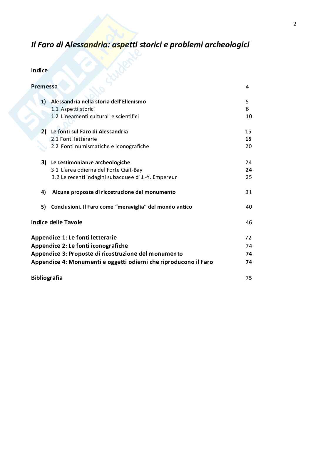 Faro di Alessandria: aspetti archeologici Pag. 2