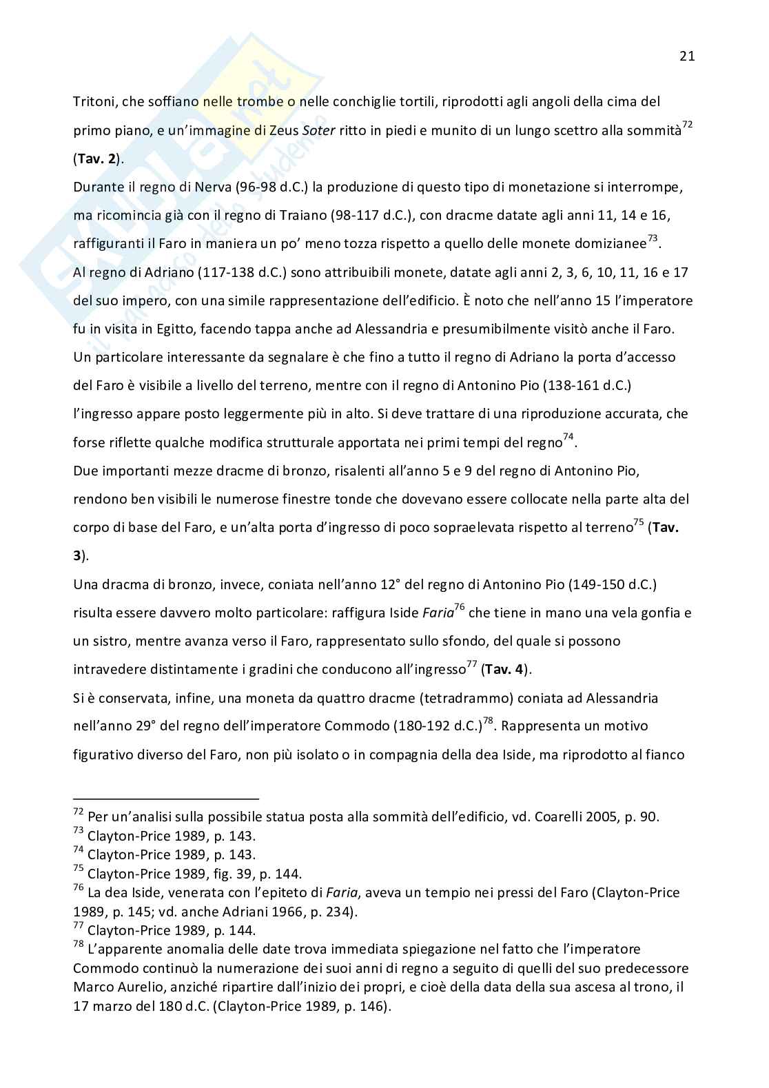 Faro di Alessandria: aspetti archeologici Pag. 21