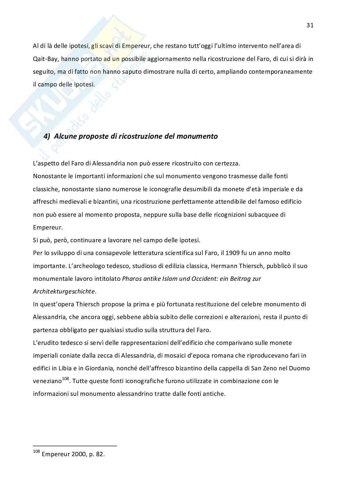 Faro di Alessandria: aspetti archeologici Pag. 31