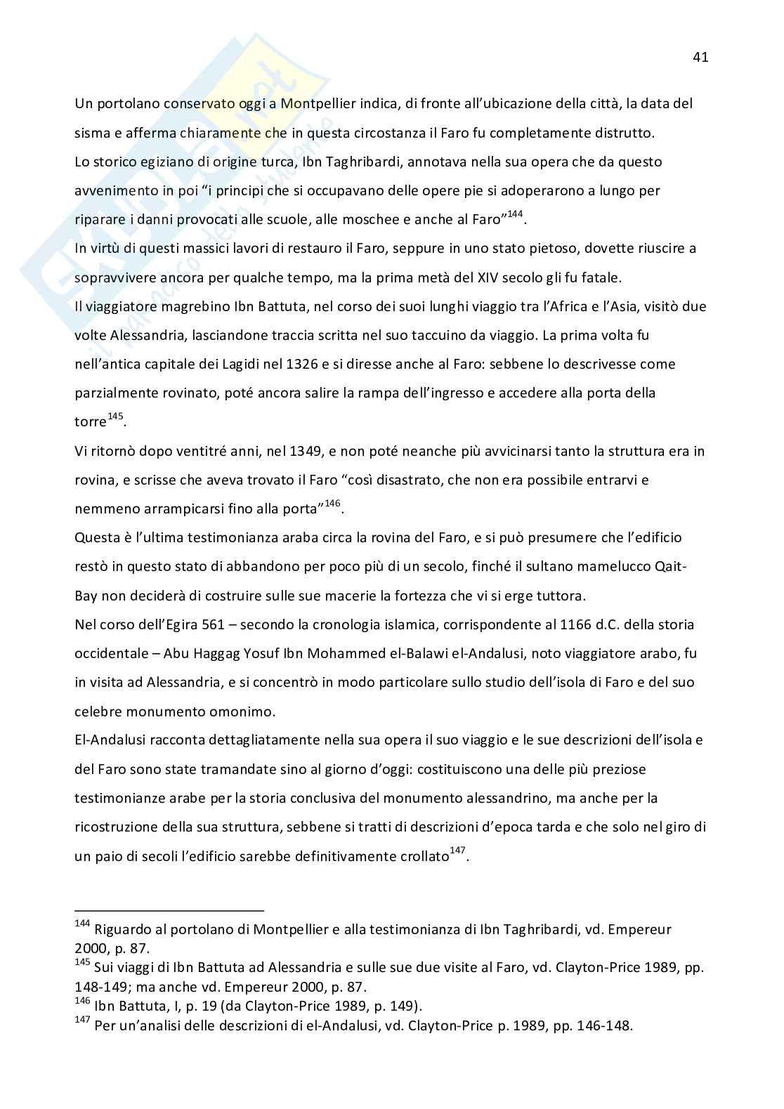 Faro di Alessandria: aspetti archeologici Pag. 41