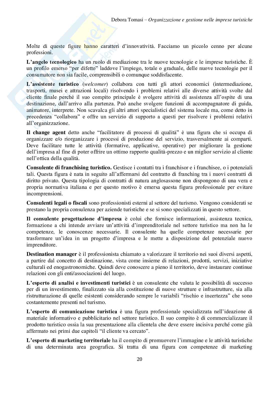 Organizzazione delle aziende turistico-alberghiere Pag. 21