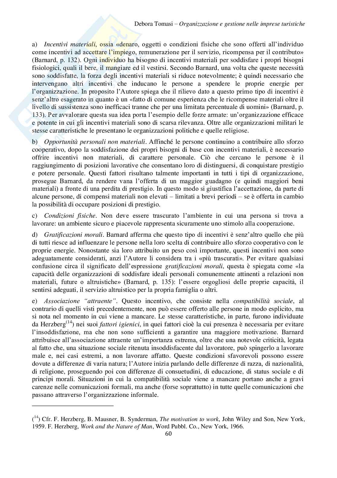 Organizzazione delle aziende turistico-alberghiere Pag. 61