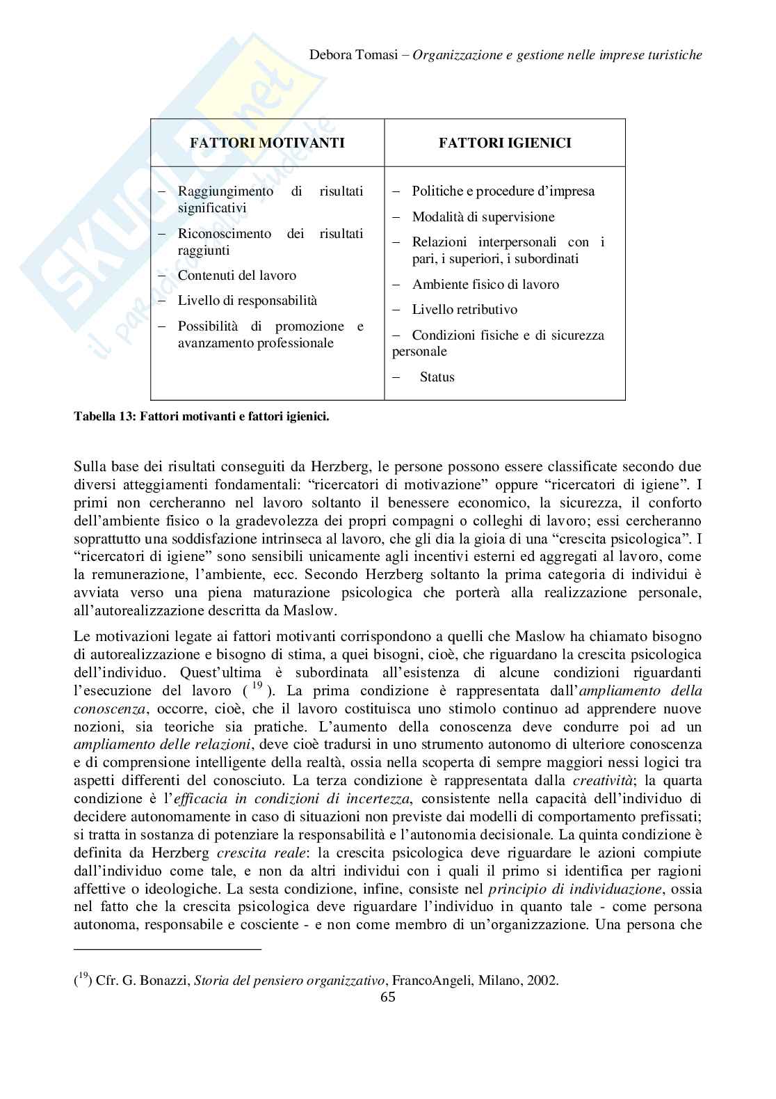 Organizzazione delle aziende turistico-alberghiere Pag. 66