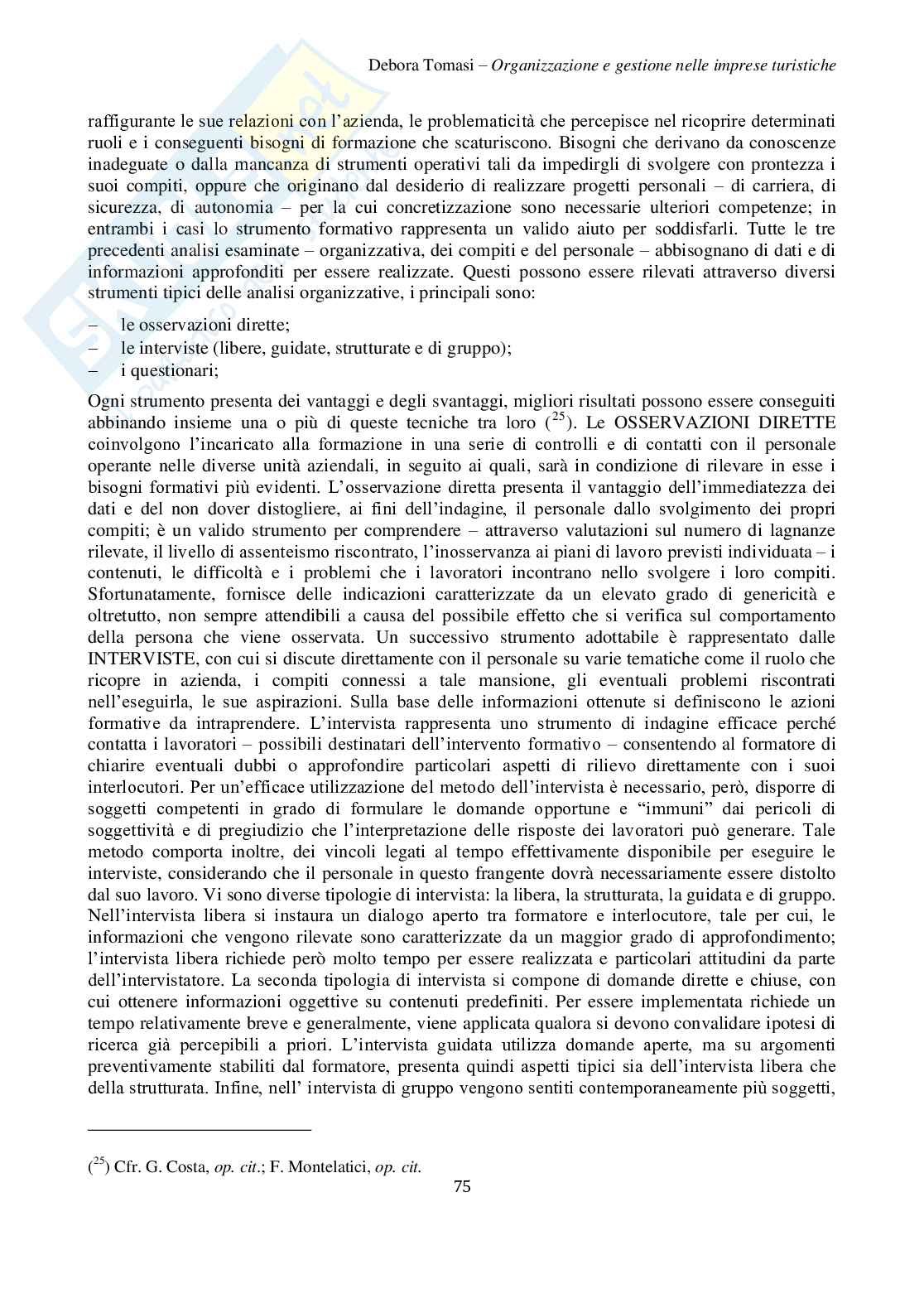 Organizzazione delle aziende turistico-alberghiere Pag. 76