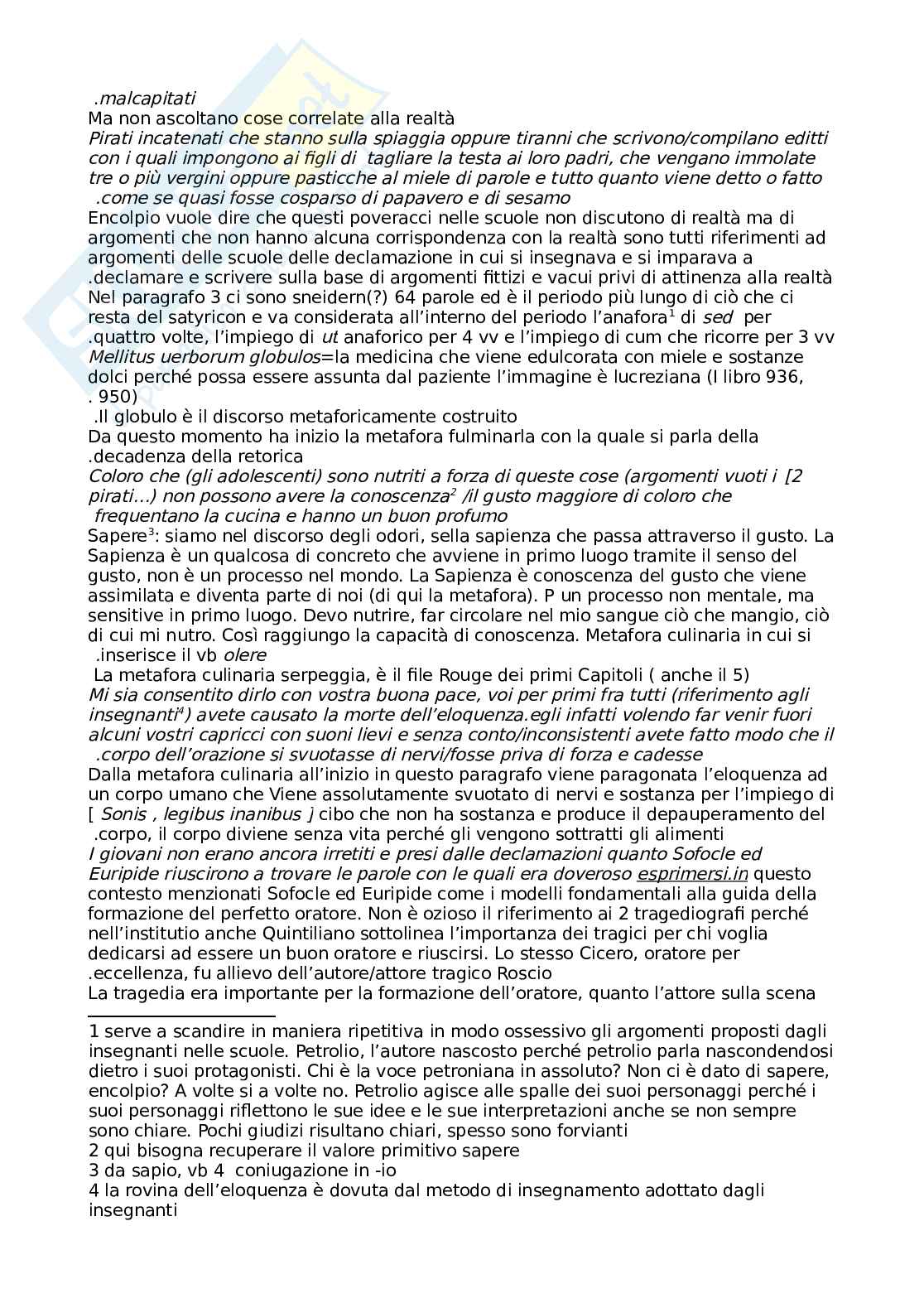 Appunti esame Lingua e letteratura latina Pag. 6