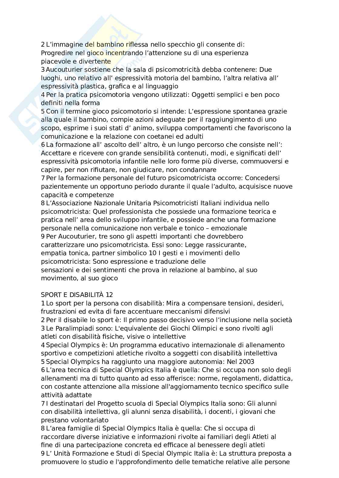 Test Metodologie e tecnologie per la ricerca in ambito didattico motorio Pag. 11